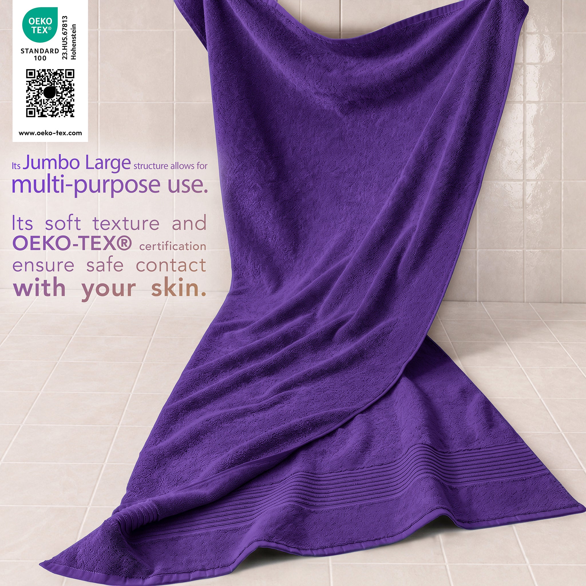 American Soft Linen Bekos 35x70 Inch Jumbo Bath Sheet Set of 2, Wholesale 100% Cotton Turkish Towel Set