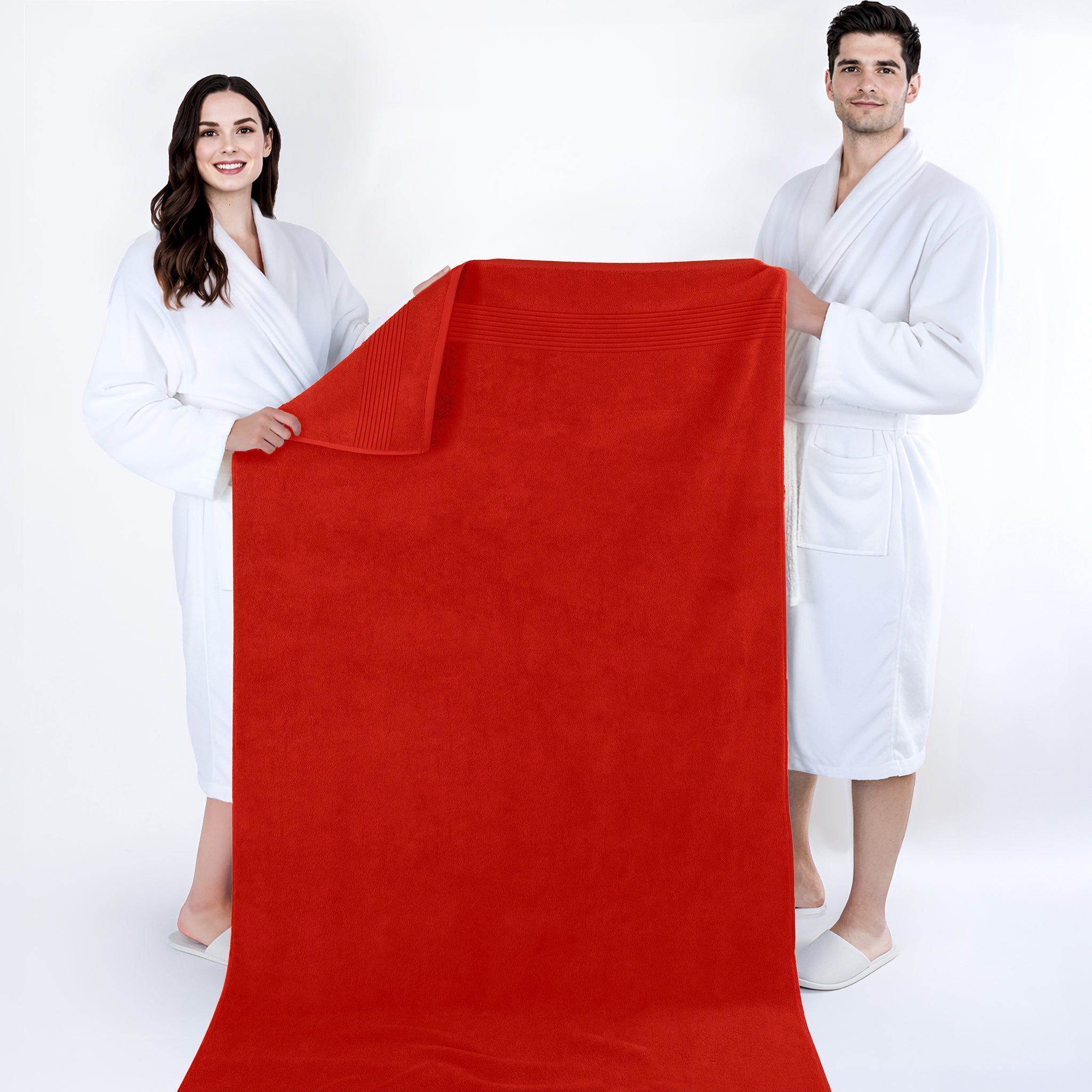 American Soft Linen Bekos 35x70 Inch Jumbo Bath Sheet Set of 2, Wholesale 100% Cotton Turkish Towel Set
