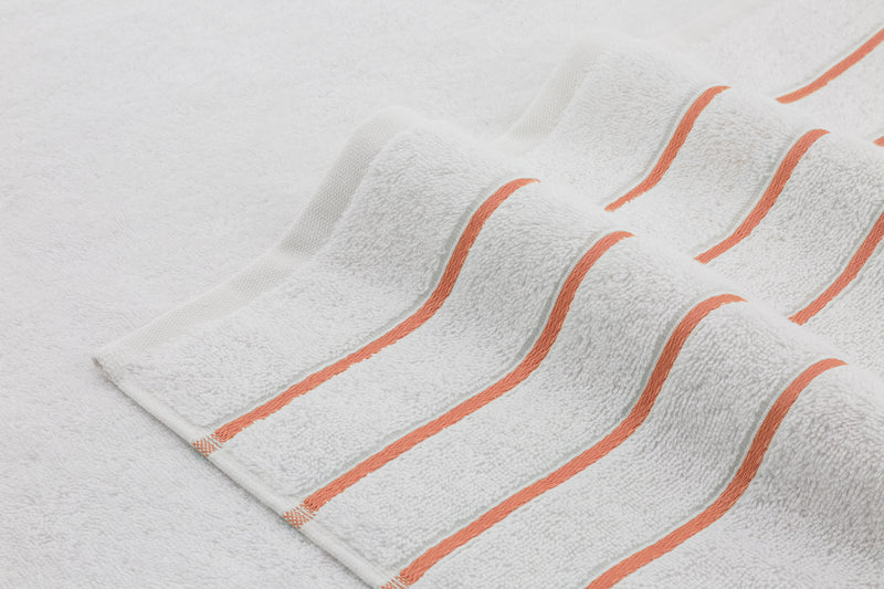 American Soft Linen - Salem 6 Piece Turkish Cotton Luxury Towel Set - Malibu-Peach - 3