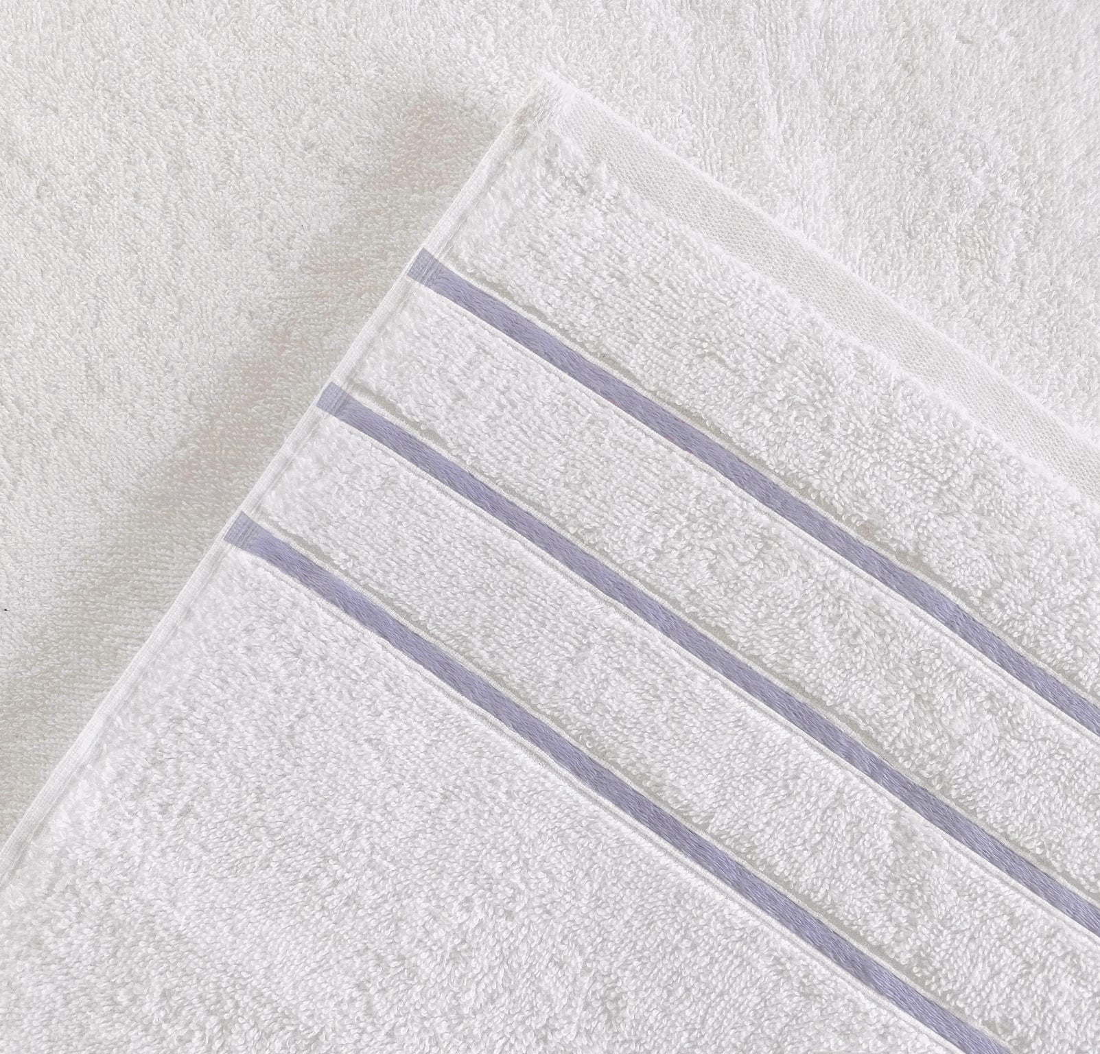 American Soft Linen - Salem 6 Piece Turkish Cotton Luxury Towel Set - Lilac - 6