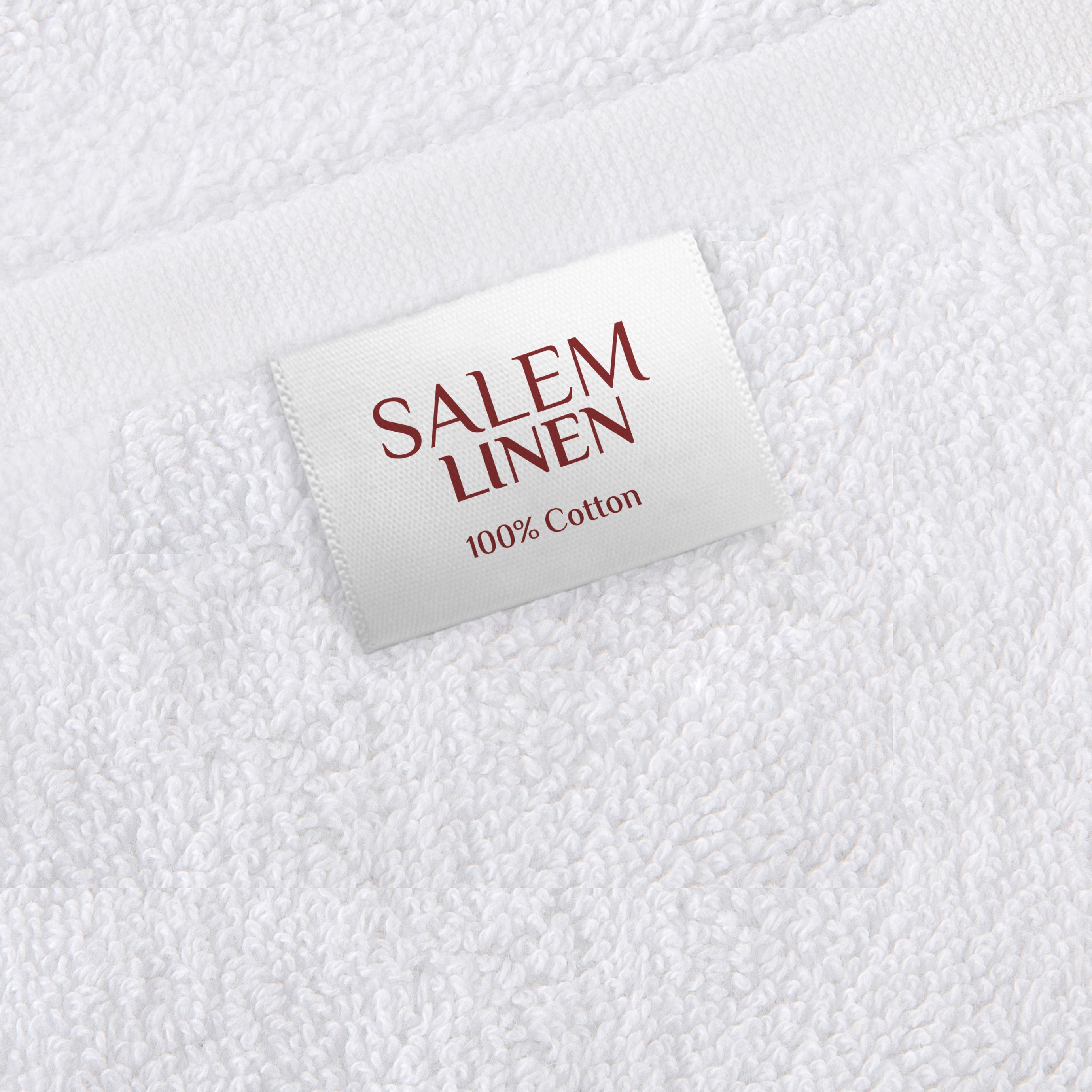 American Soft Linen - Salem 6 Piece Turkish Cotton Luxury Towel Set - White - 1