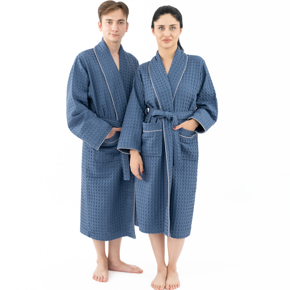 American Soft Linen Premium Collection 100% Cotton Waffle Robes for ...