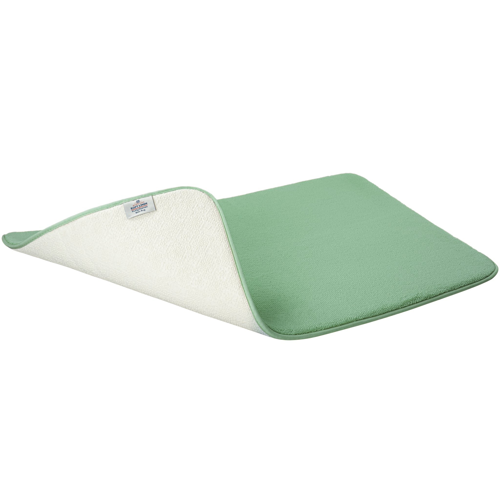 American Soft Linen Fluffy Foamed Bath Rug, 21x32 inches Bath Rugs for Bathroom, 100% Polyester Upper Fluffy Surface and Slip Resistant Bottom Base - 18 Set Case Pack