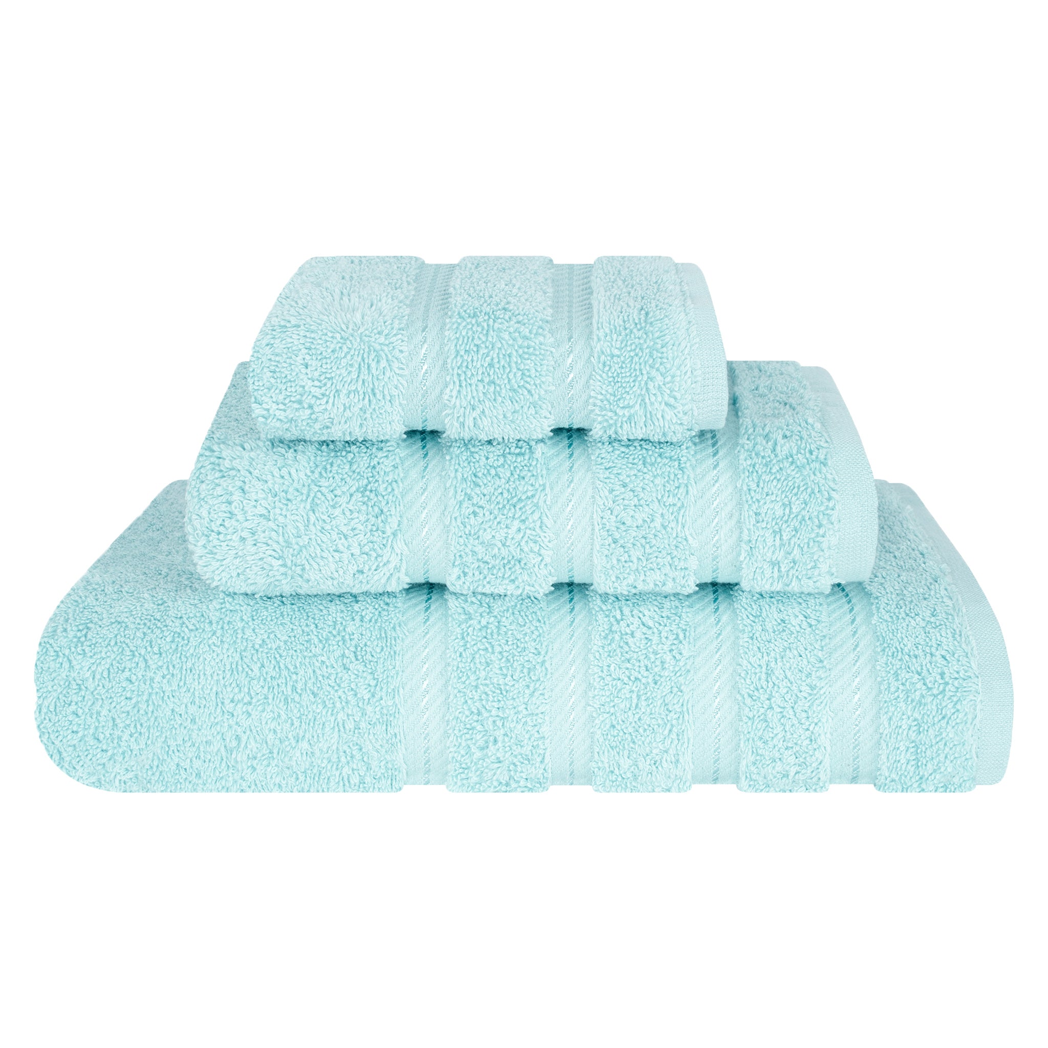 3 Piece 100% Cotton Extra Fluffy and Soft Luxury Turkish Towel Set with 20 Different Colors - 20 Set Case Pack