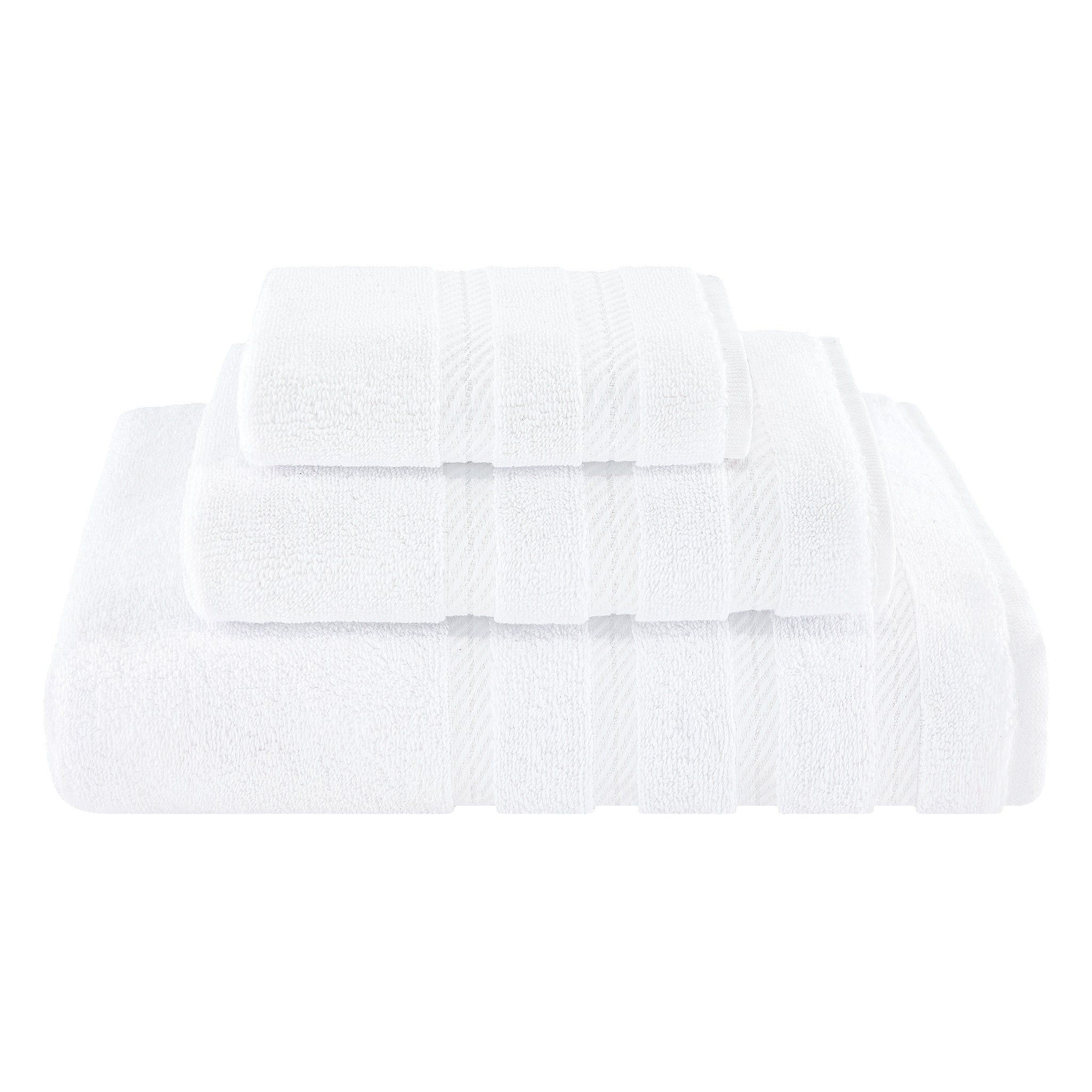 American Soft Linen 3 Piece Best Bath Towels Set 100% Cotton Turkish Towels with 20 Different Colors White-1