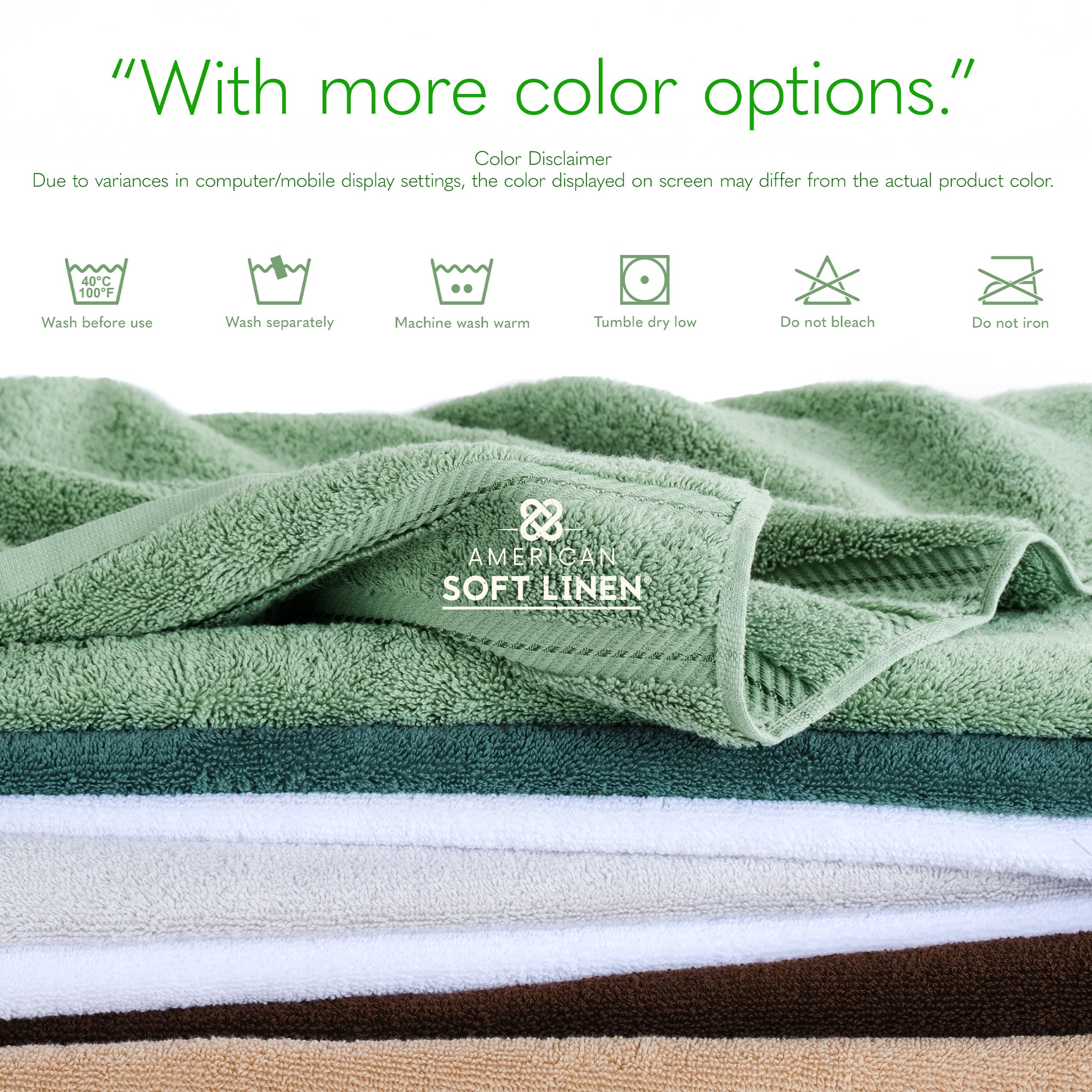 American Soft Linen 35x70 Cotton Bath Sheets – Jumbo, Soft & Absorbent Hotel-Quality Towels