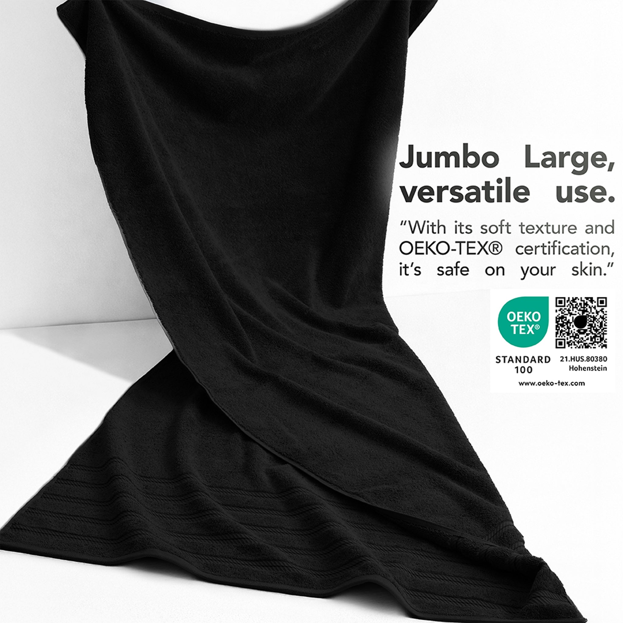 American Soft Linen 35x70 Cotton Bath Sheets – Jumbo, Soft & Absorbent Hotel-Quality Towels