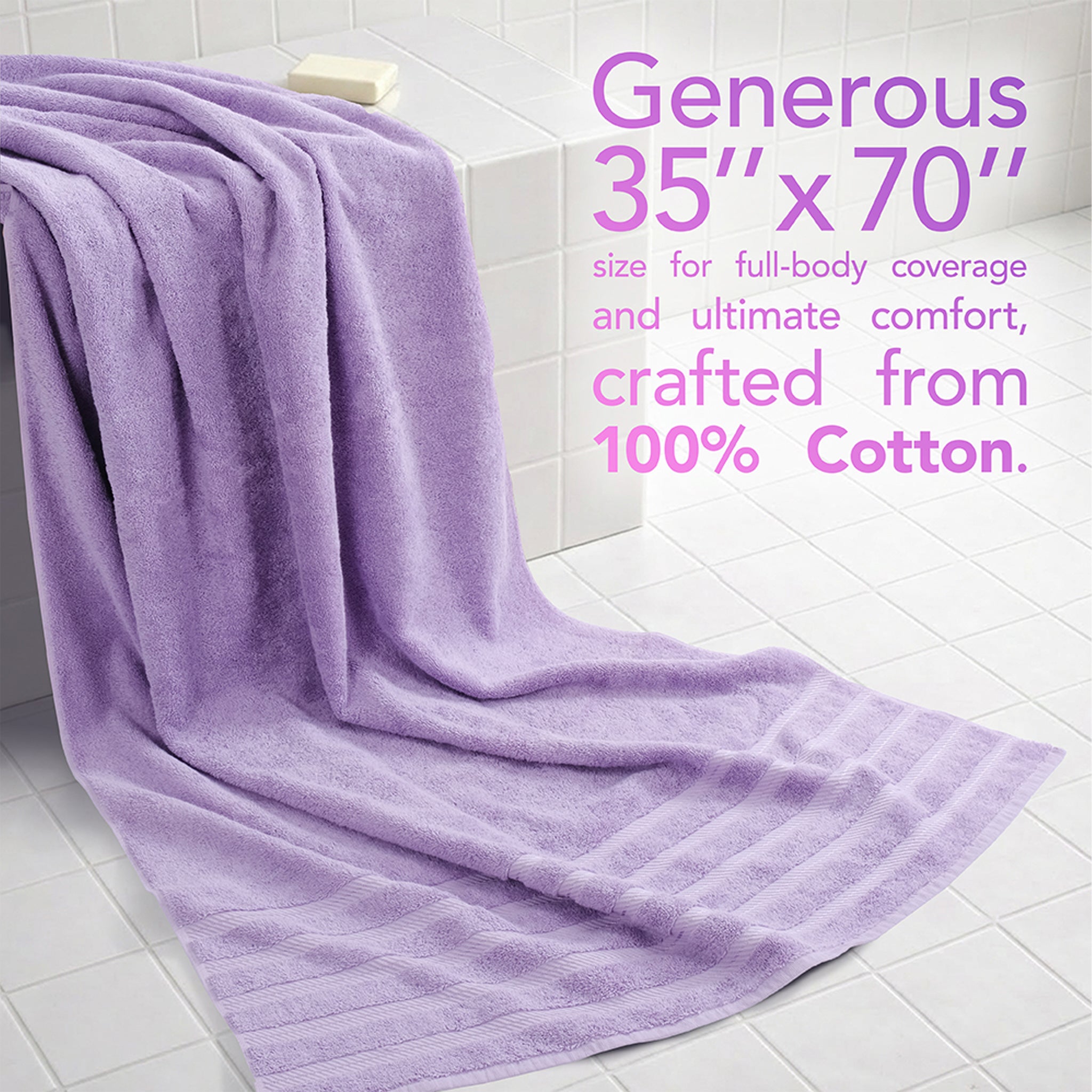 American Soft Linen 35x70 Cotton Bath Sheets – Jumbo, Soft & Absorbent Hotel-Quality Towels
