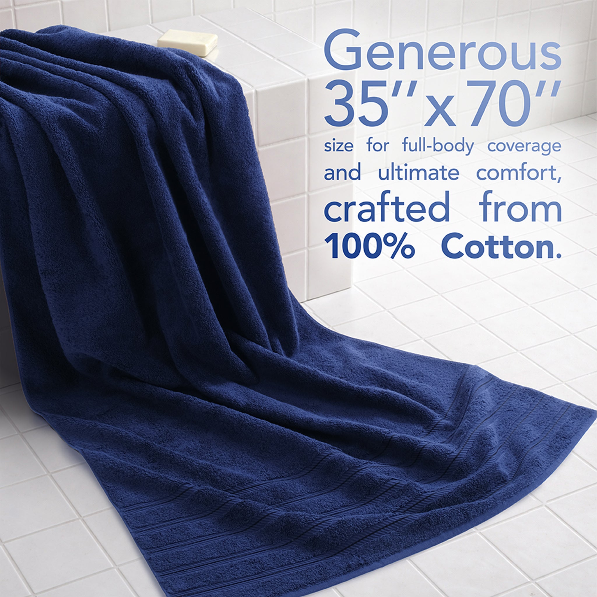 American Soft Linen 35x70 Cotton Bath Sheets – Jumbo, Soft & Absorbent Hotel-Quality Towels