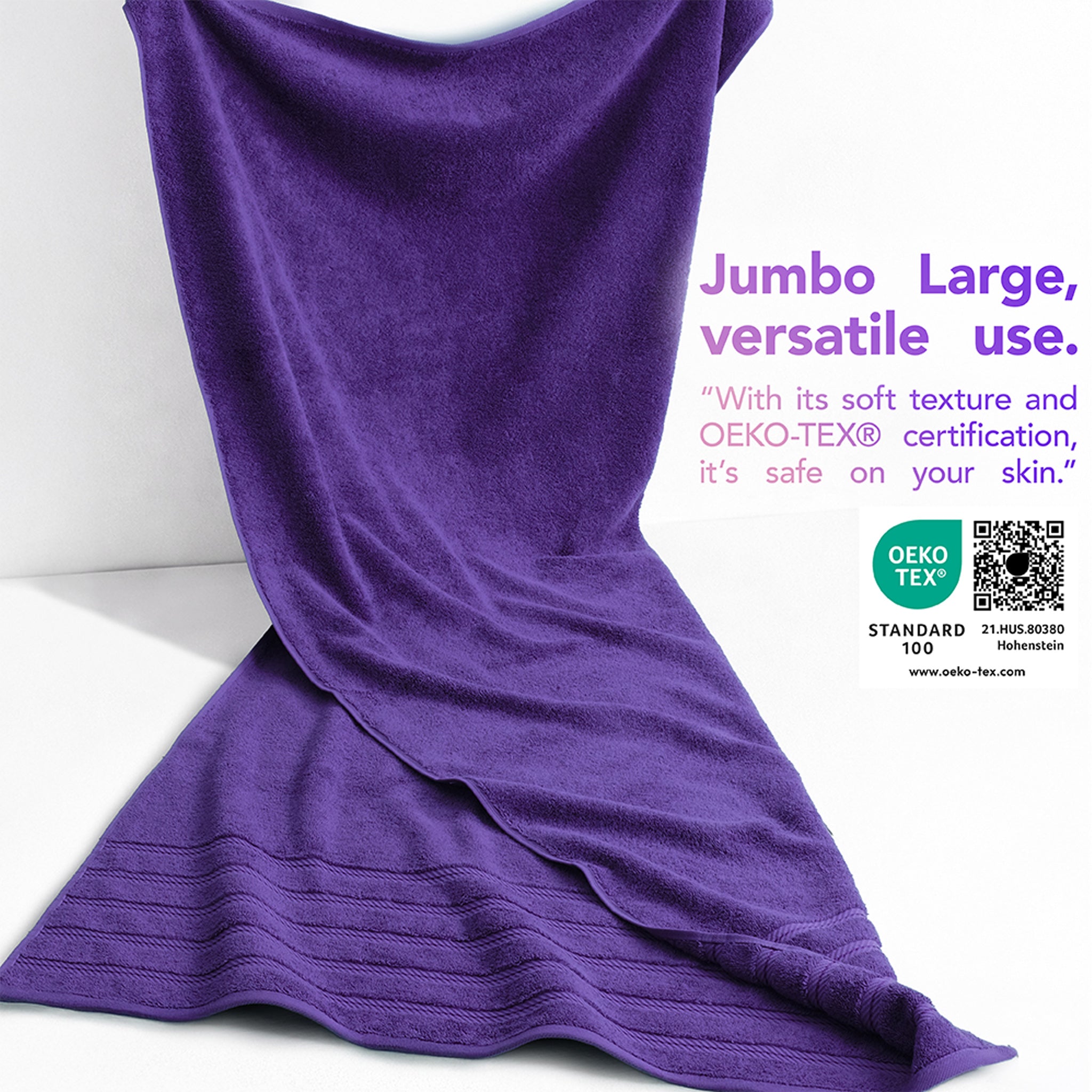American Soft Linen 35x70 Cotton Bath Sheets – Jumbo, Soft & Absorbent Hotel-Quality Towels