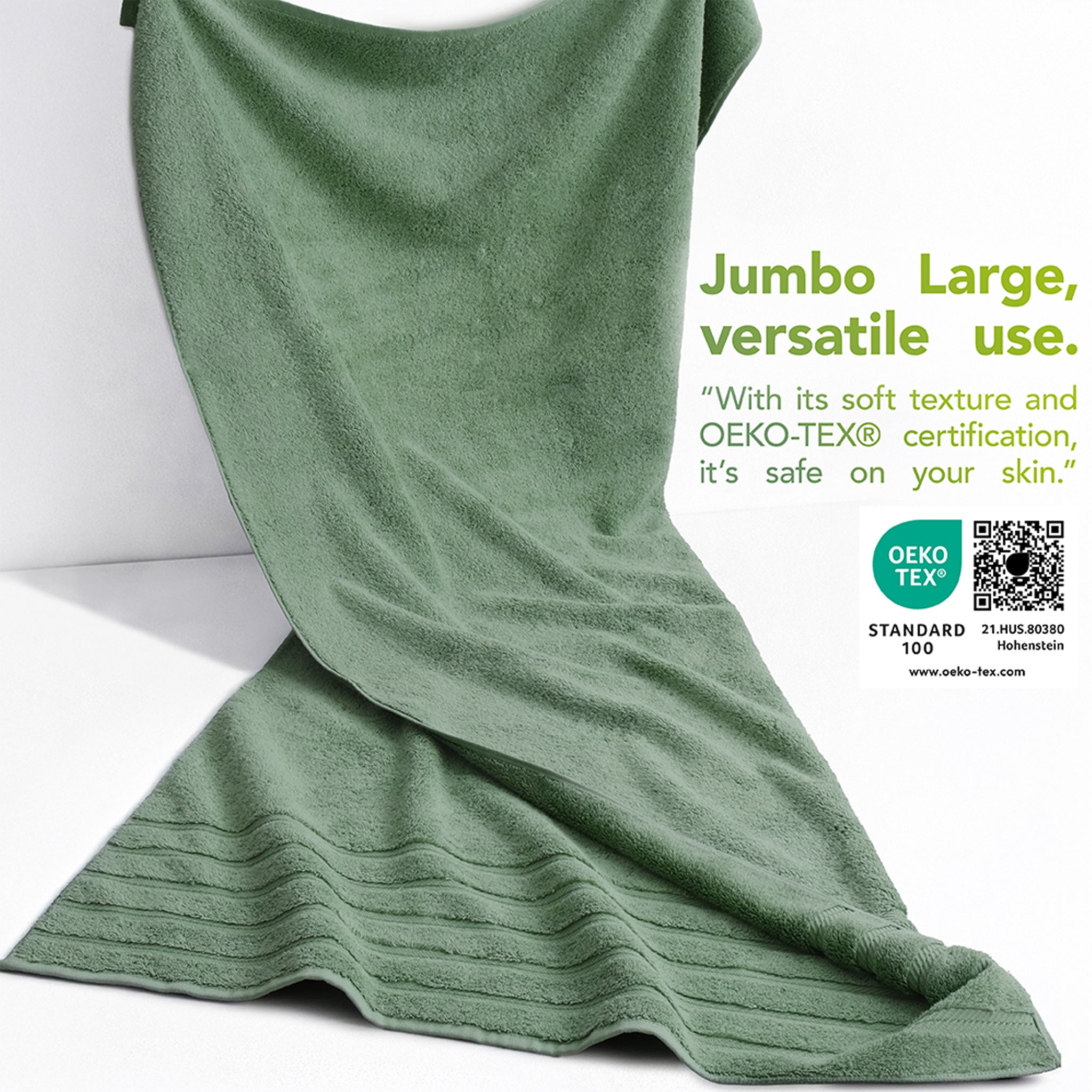 American Soft Linen 35x70 Cotton Bath Sheets – Jumbo, Soft & Absorbent Hotel-Quality Towels