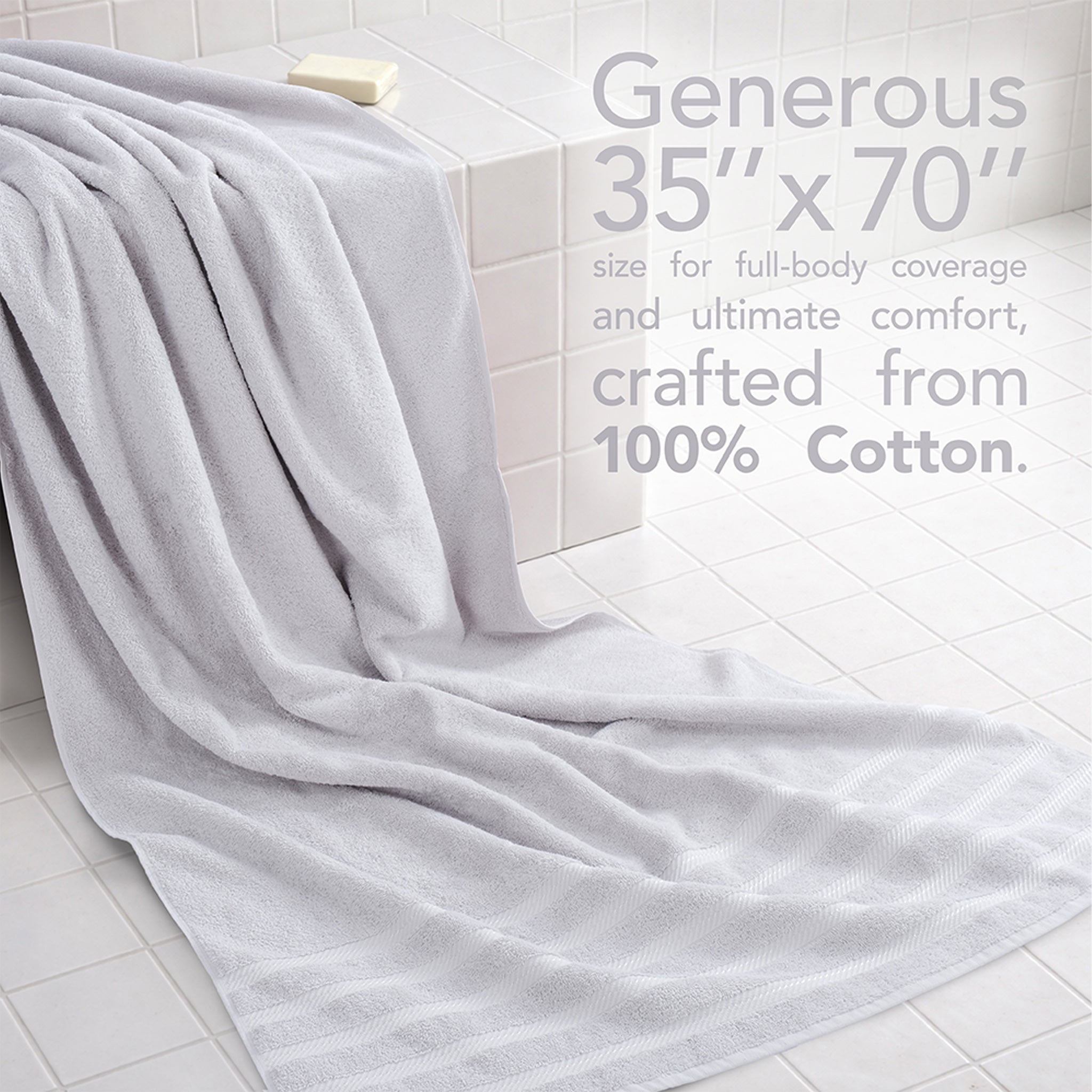 American Soft Linen 35x70 Cotton Bath Sheets – Jumbo, Soft & Absorbent Hotel-Quality Towels