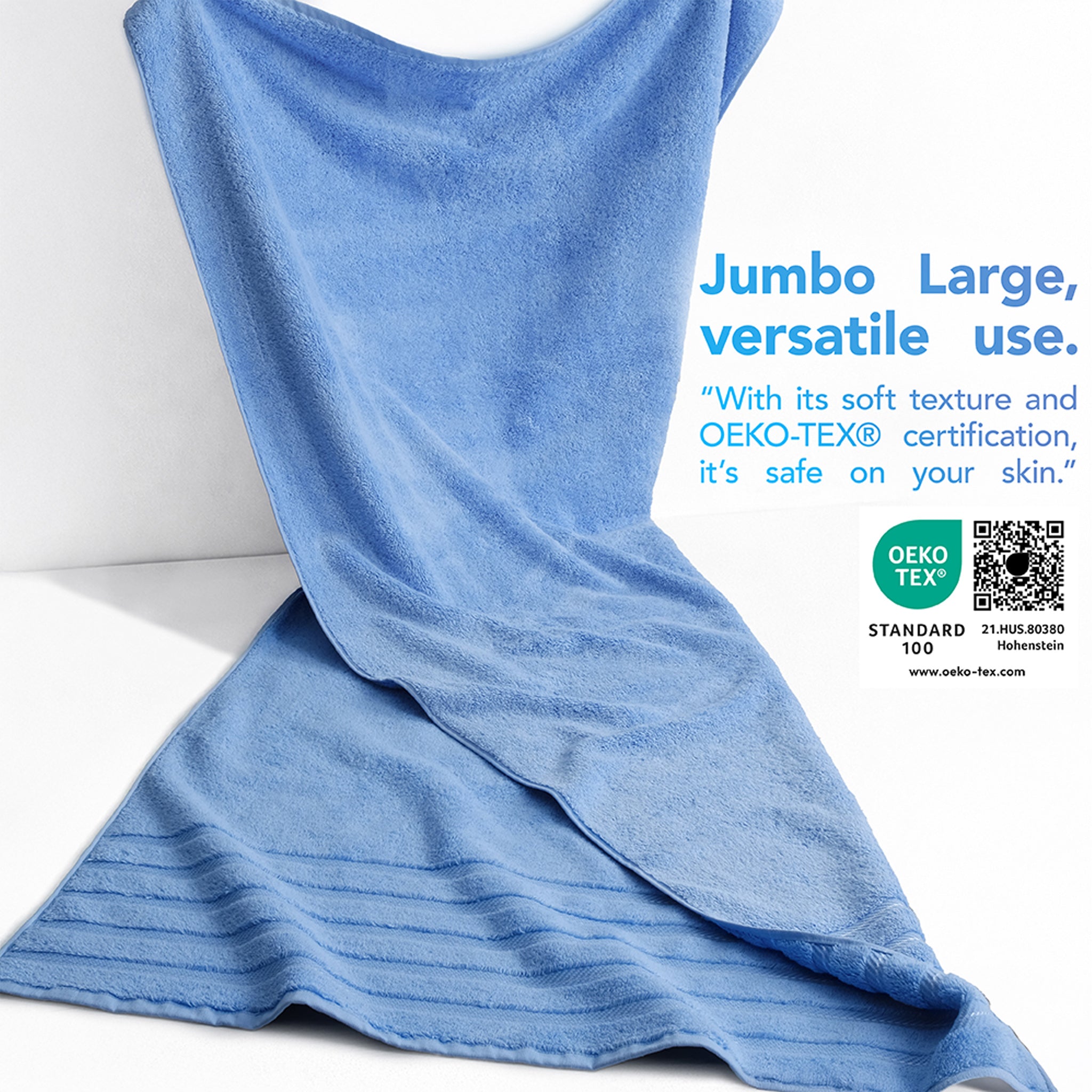 American Soft Linen 35x70 Cotton Bath Sheets – Jumbo, Soft & Absorbent Hotel-Quality Towels