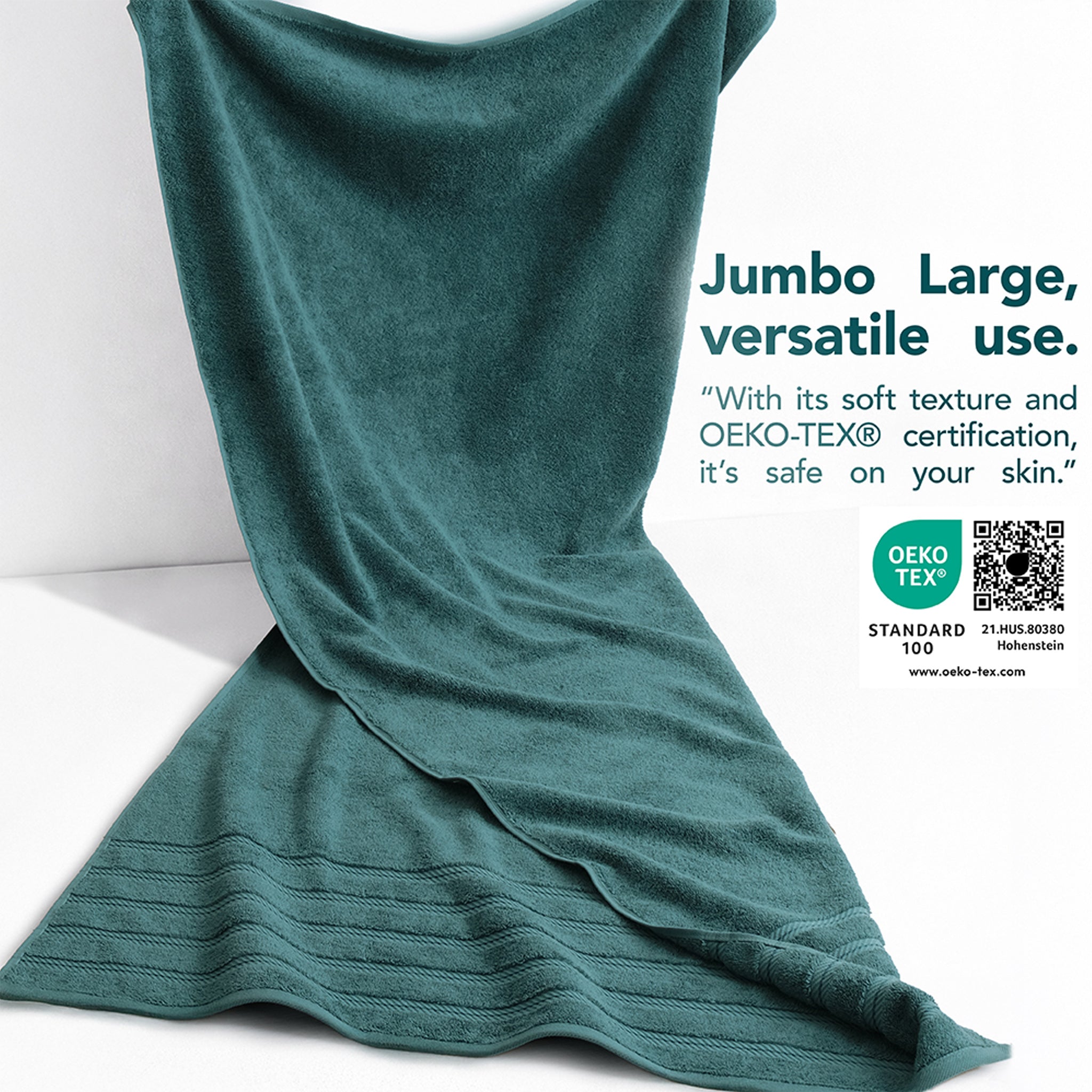 American Soft Linen 35x70 Cotton Bath Sheets – Jumbo, Soft & Absorbent Hotel-Quality Towels