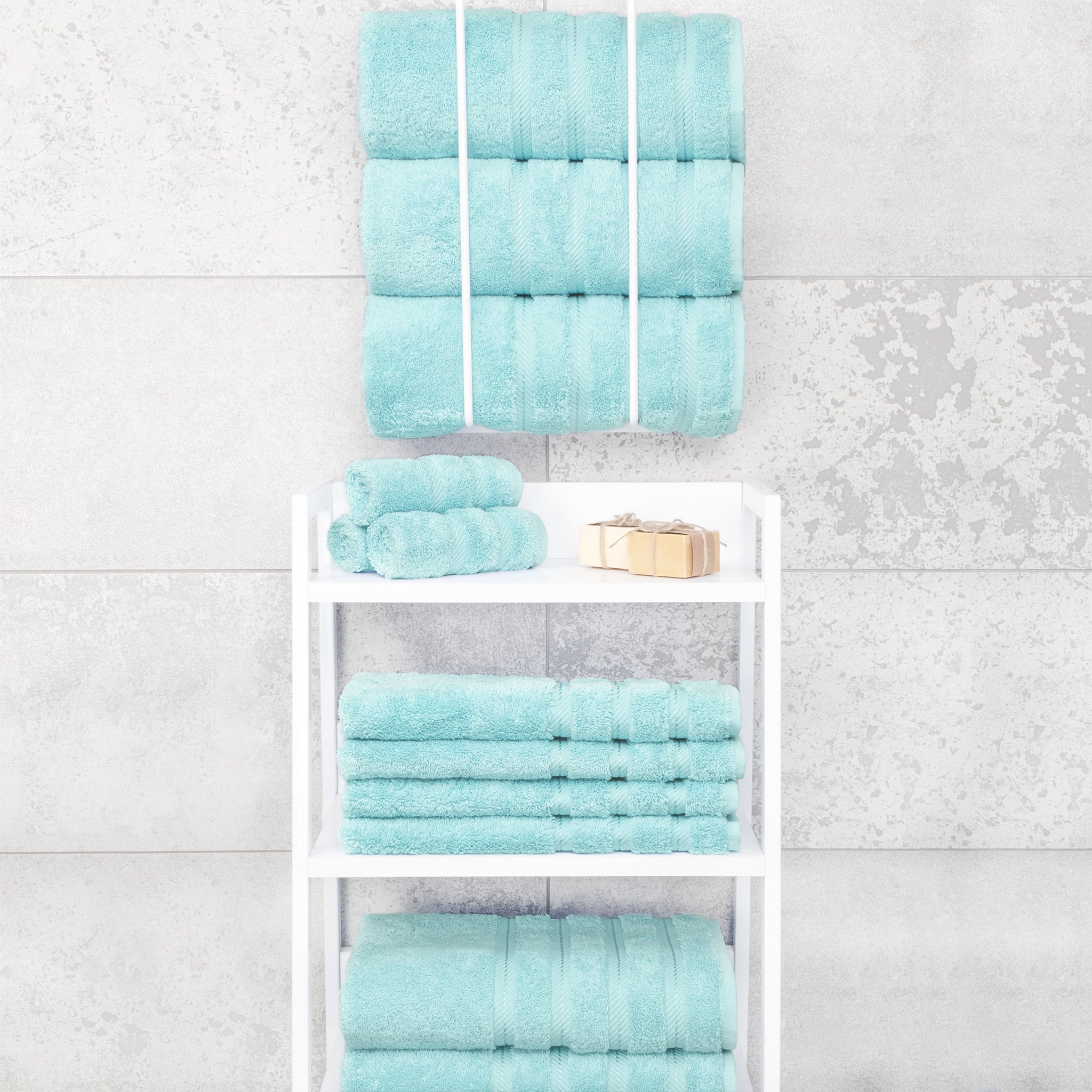 American Soft Linen 100% Cotton Turkish Towels for Bathroom, 4 Pack Bath Towel Set,  Super Soft, Extra Large Bath Towels