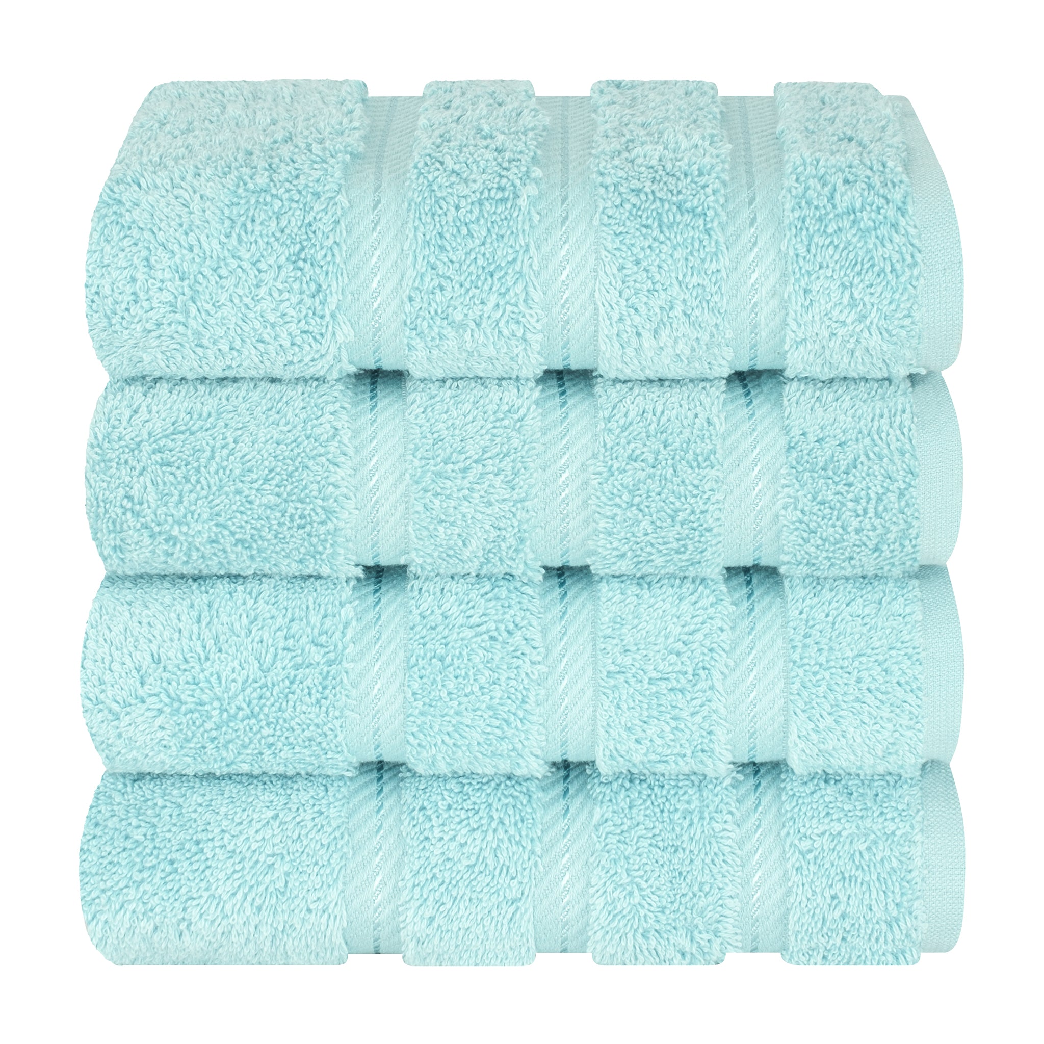 American Soft Linen 100%  Cotton Turkish Towels, 4 Pack Hand Towel Set, Super Soft, Absorbent, Quick Dry Premium Towels