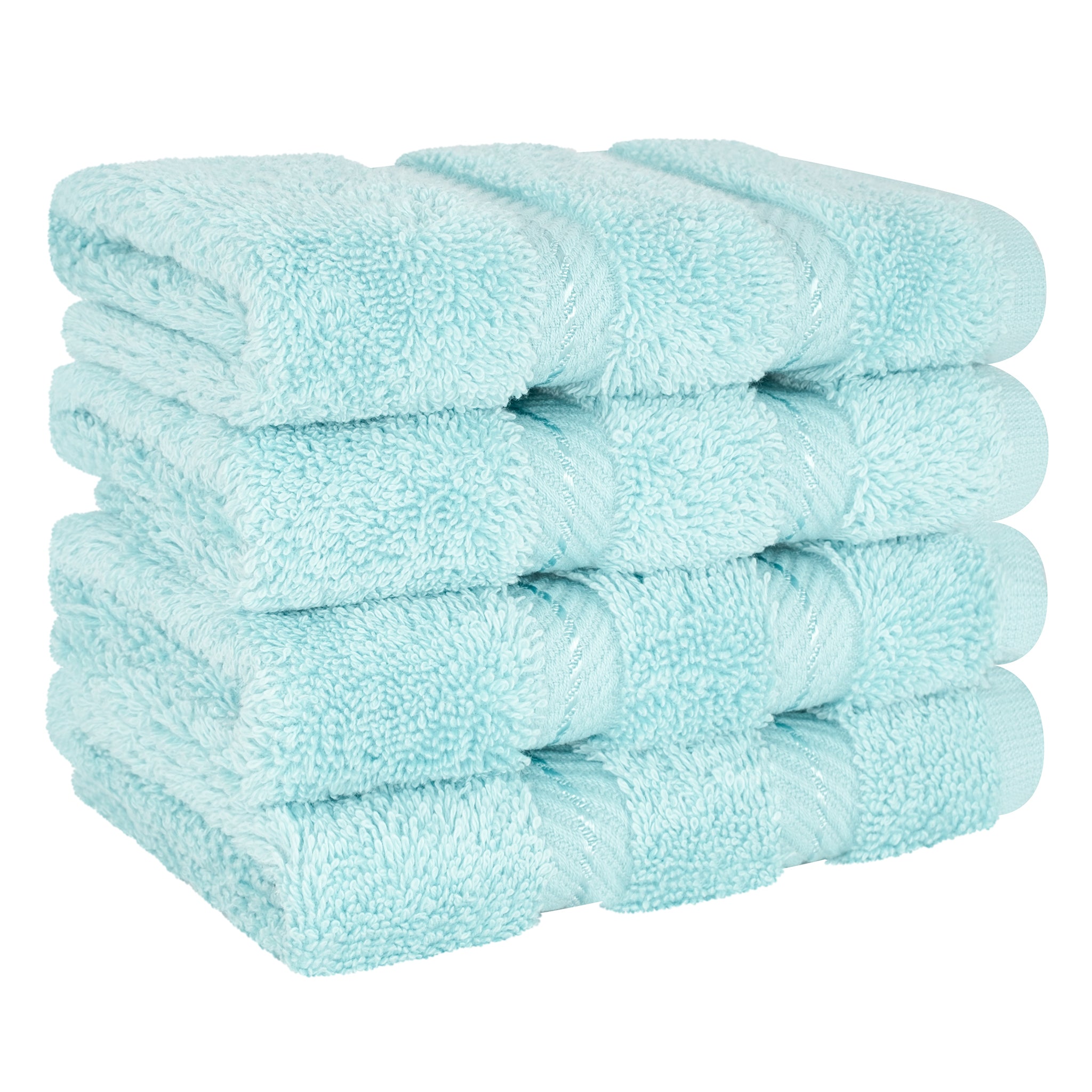 4 Piece 100% Cotton Luxury Washcloth Turkish Towel Set - 60 Set Case Pack