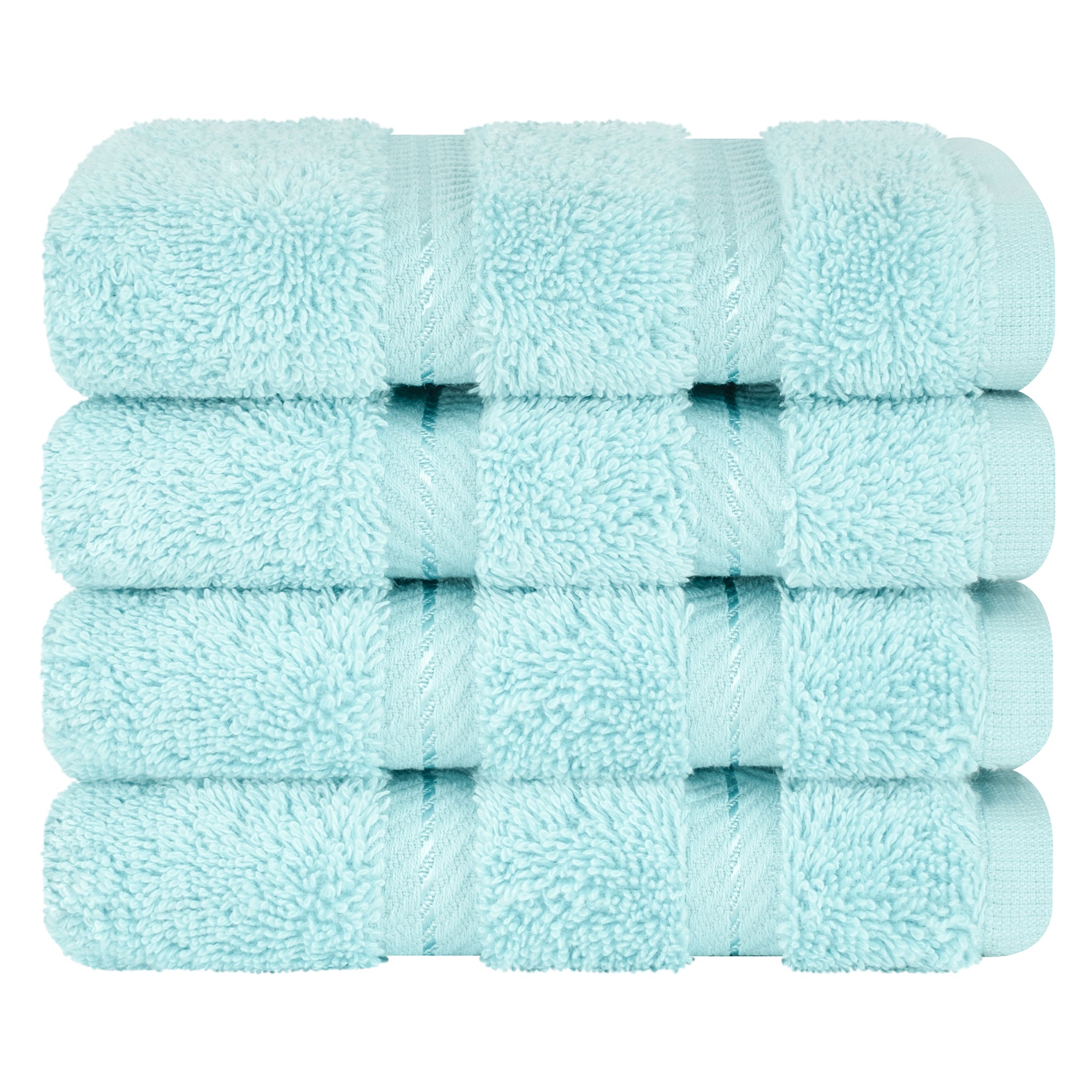 4 Piece 100% Cotton Luxury Washcloth Turkish Towel Set - 60 Set Case Pack