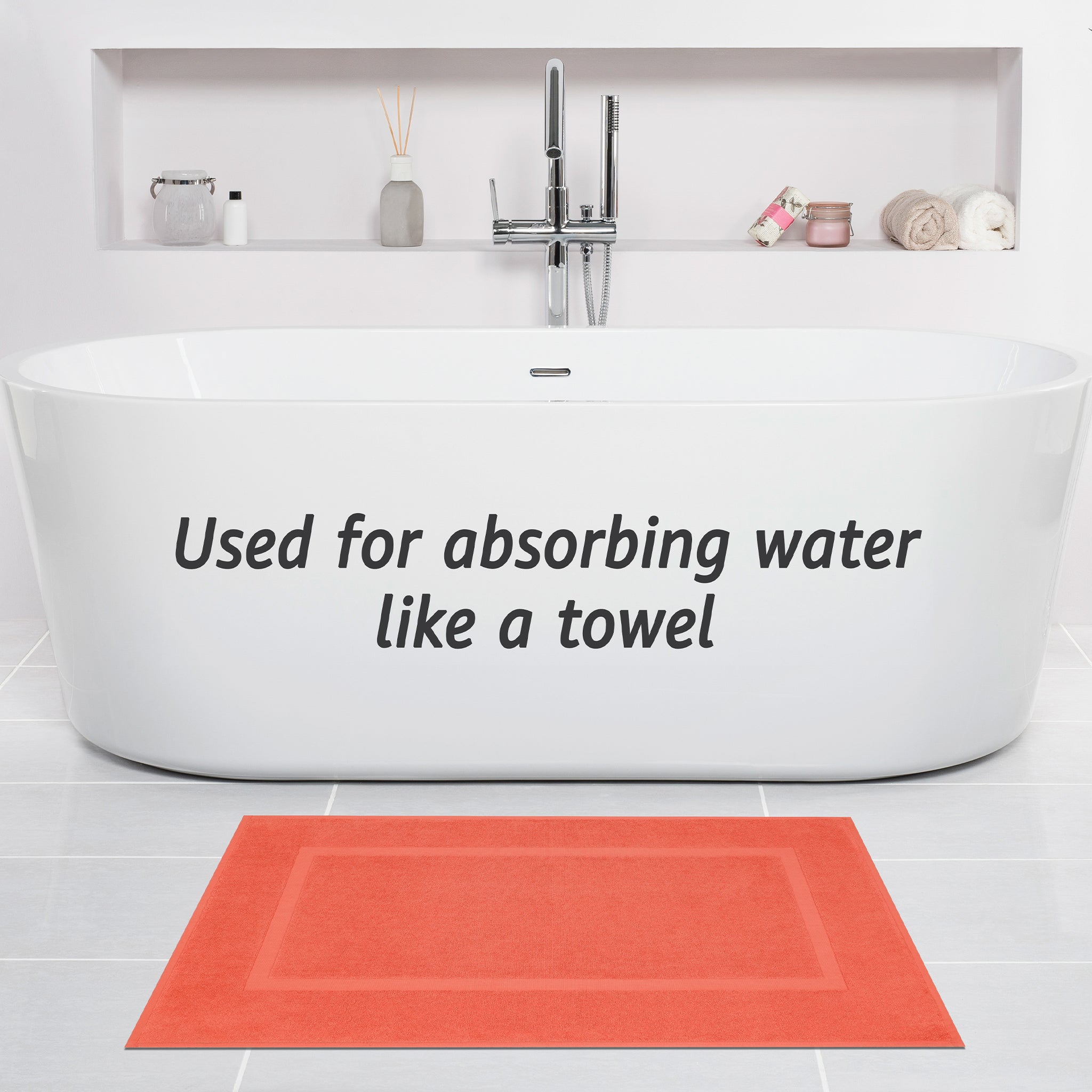 American Soft Linen Bekos 100% Cotton Bath Mat Set, 2 Piece 20x34 inches Wholesale Bath Rugs for Bathroom