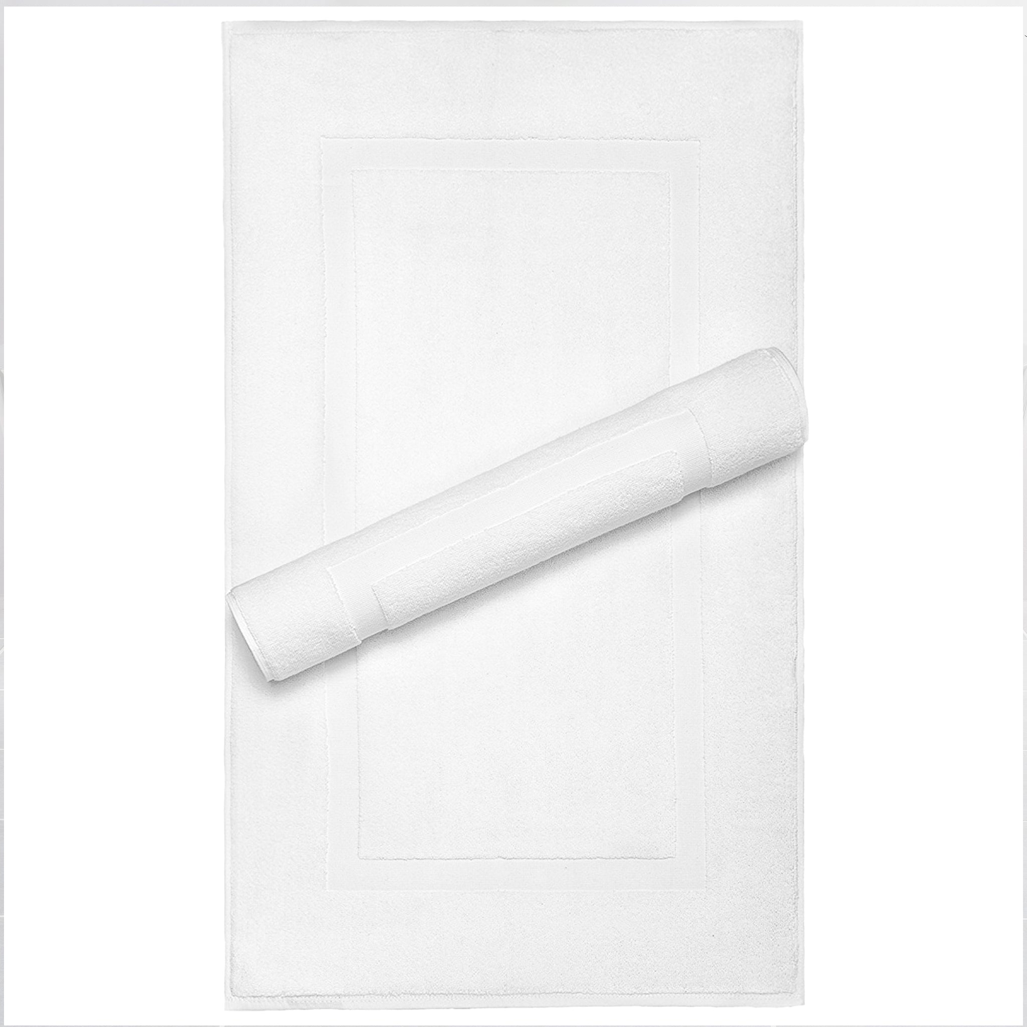 American Soft Linen Bekos 100% Cotton Bath Mat Set, 2 Piece 20x34 inches Wholesale Bath Rugs for Bathroom