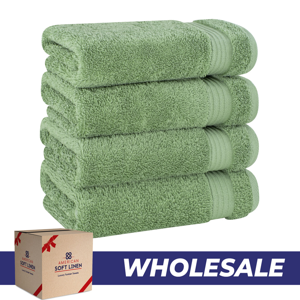 American Soft Linen Bekos 100% Cotton Turkish 4-Piece Hand Towel Sets, Wholesale Luxury Hand Towels