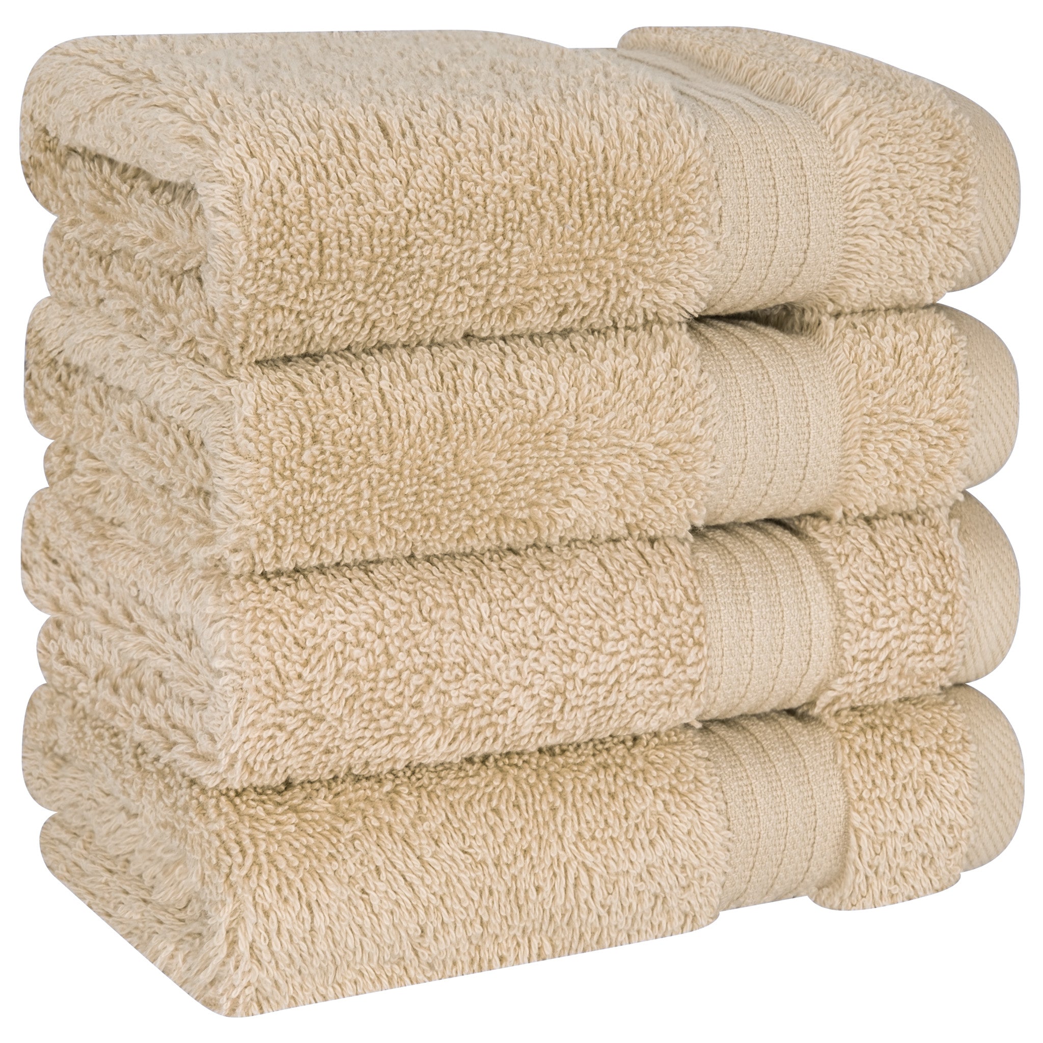 American Soft Linen Bekos 100% Cotton Turkish 4-Piece Washcloth Towel Sets, Wholesale Luxury Towels