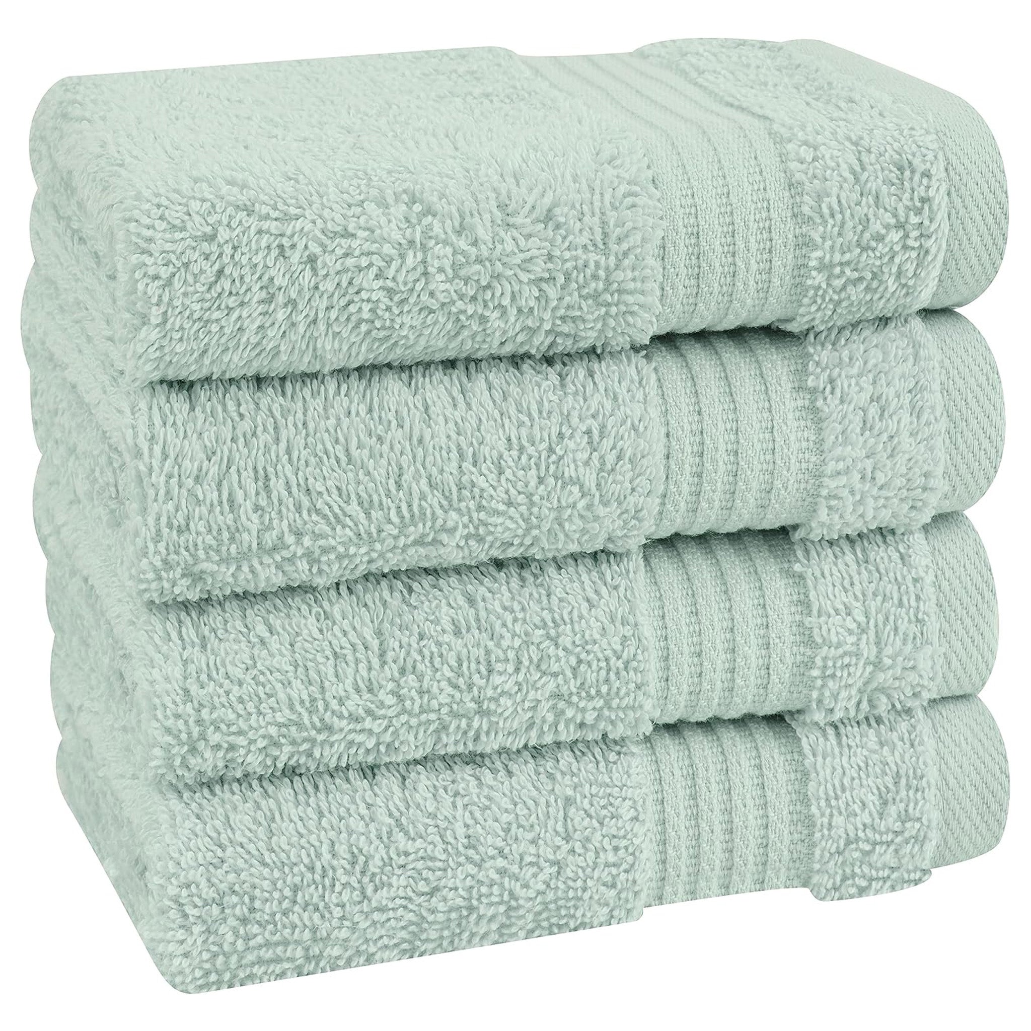 American Soft Linen Bekos 100% Cotton Turkish 4-Piece Washcloth Towel Sets, Wholesale Luxury Towels