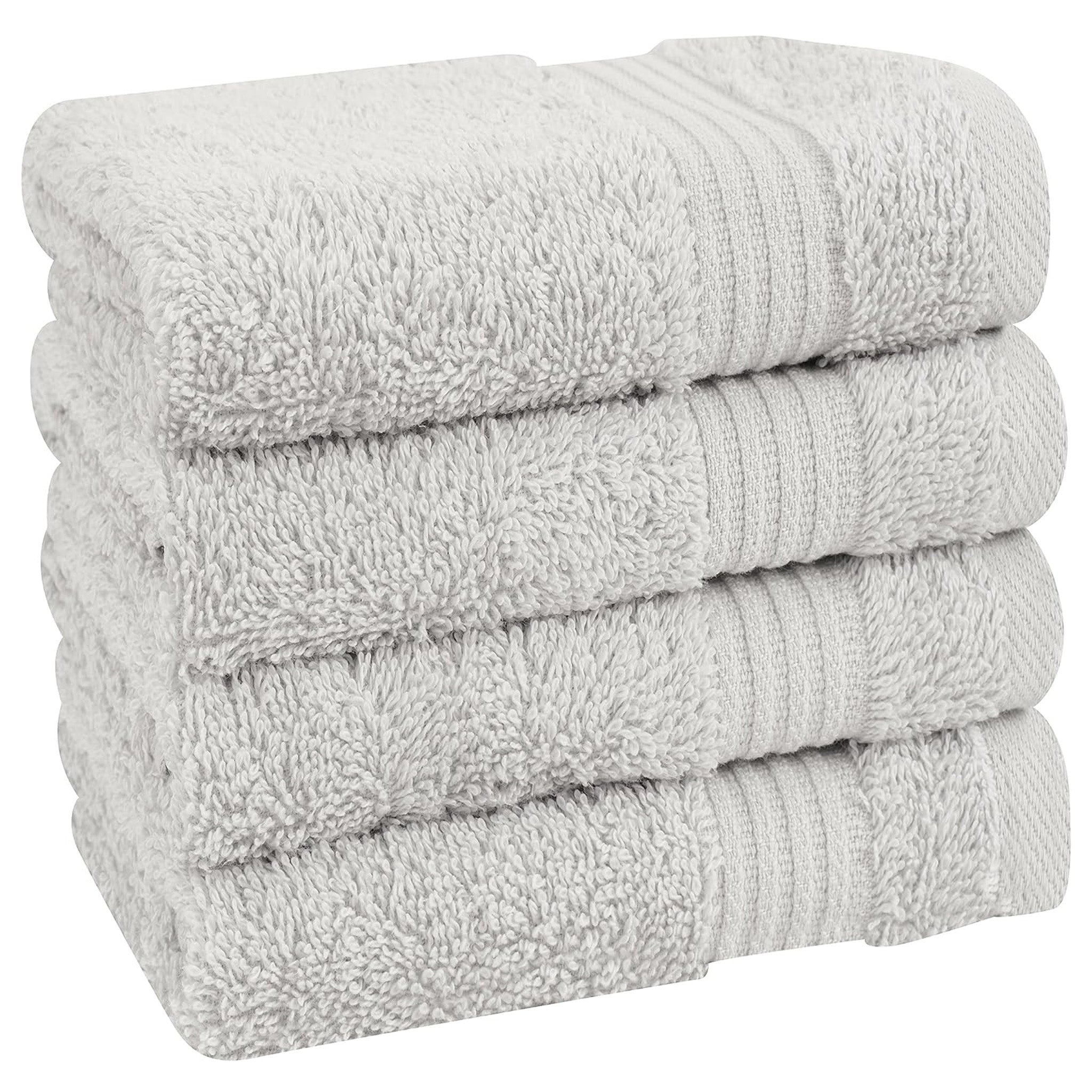 American Soft Linen Bekos 100% Cotton Turkish 4-Piece Washcloth Towel Sets, Wholesale Luxury Towels