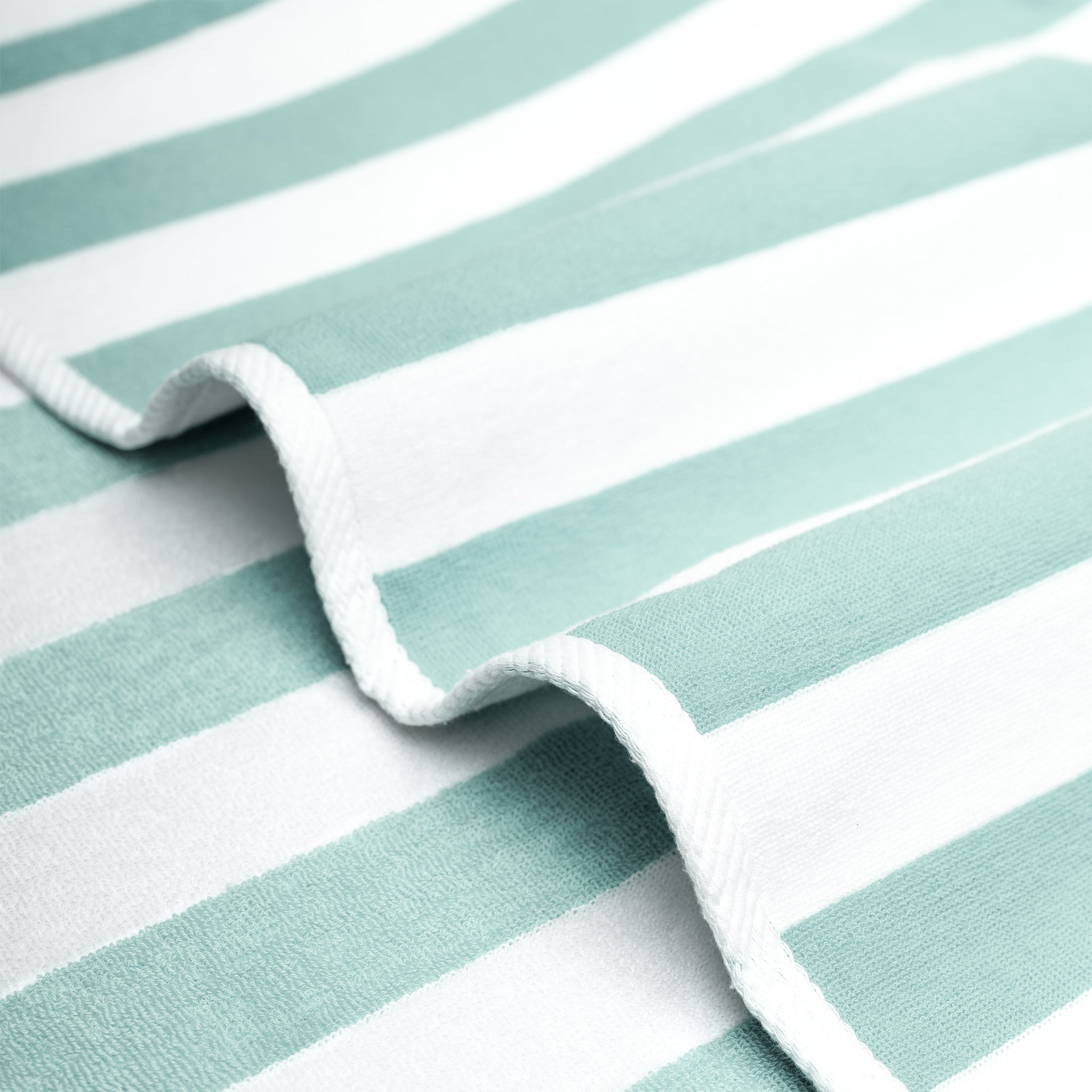 American Soft Linen, 100% Cotton 4 Pack Beach Towels, 30" x 60" Cabana Striped Pool Towels