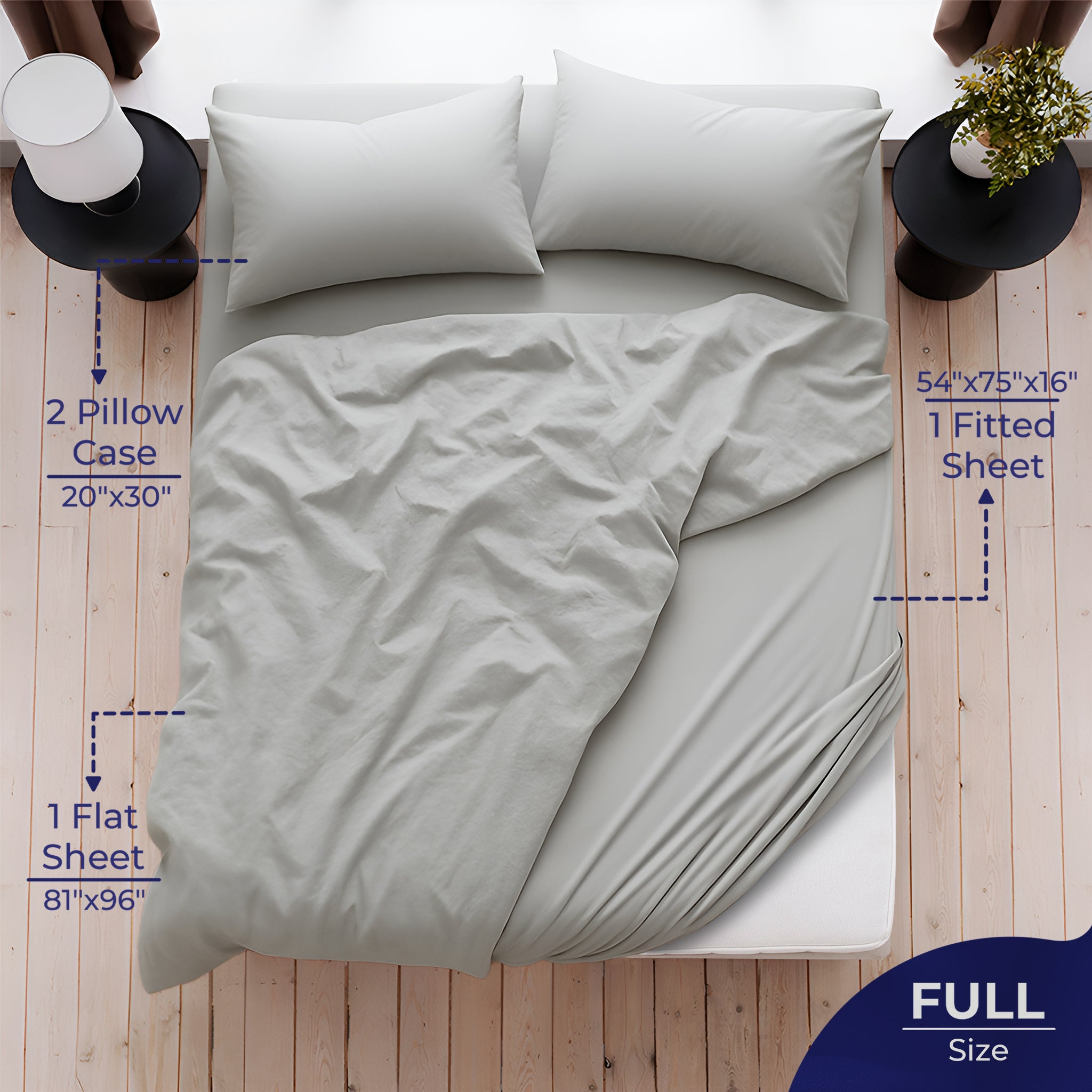 American Soft Linen Luxury 100% Cotton Sateen Weave Sheets Set - Premium Bed Sheet Sets