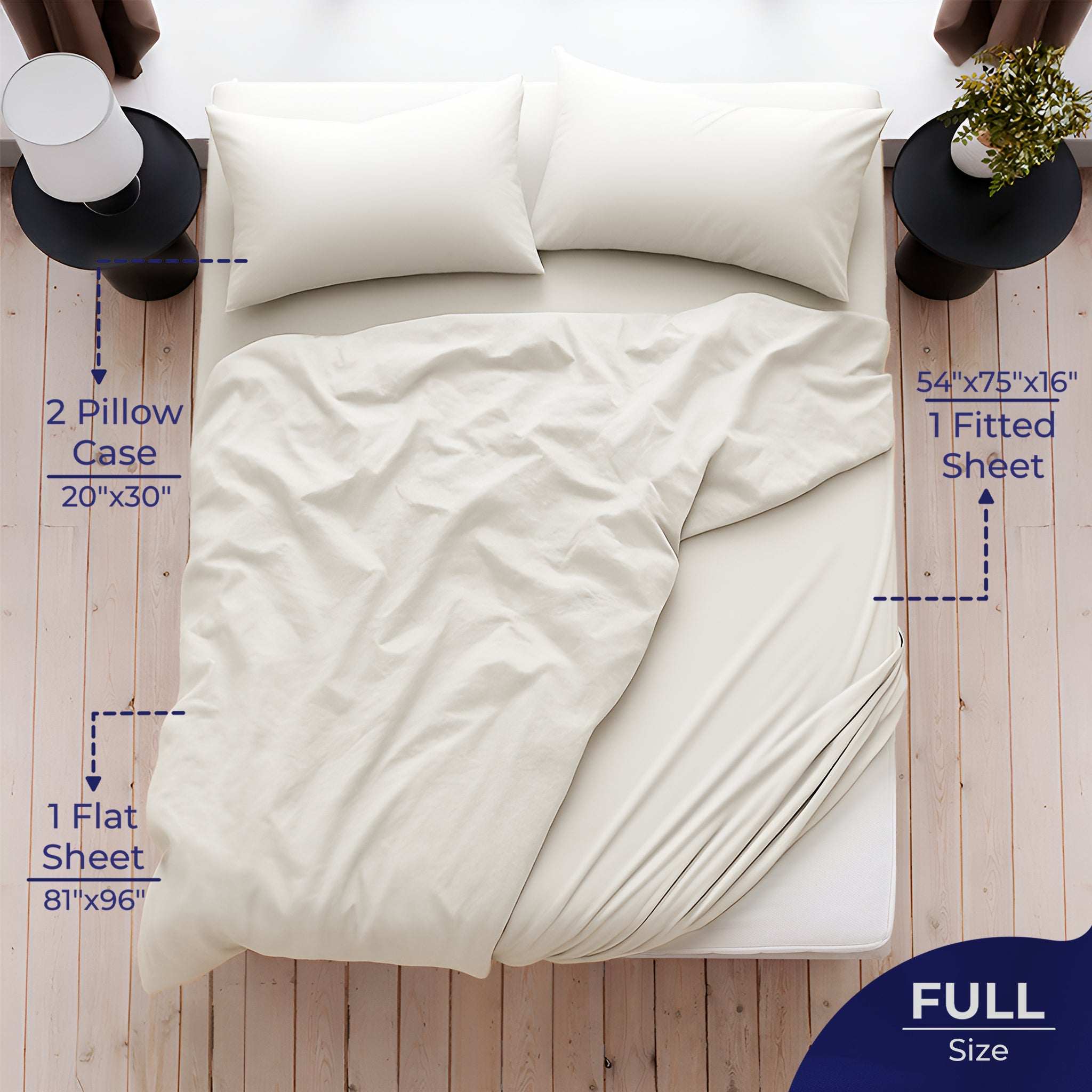 American Soft Linen Luxury 100% Cotton Sateen Weave Sheets Set - Premium Bed Sheet Sets