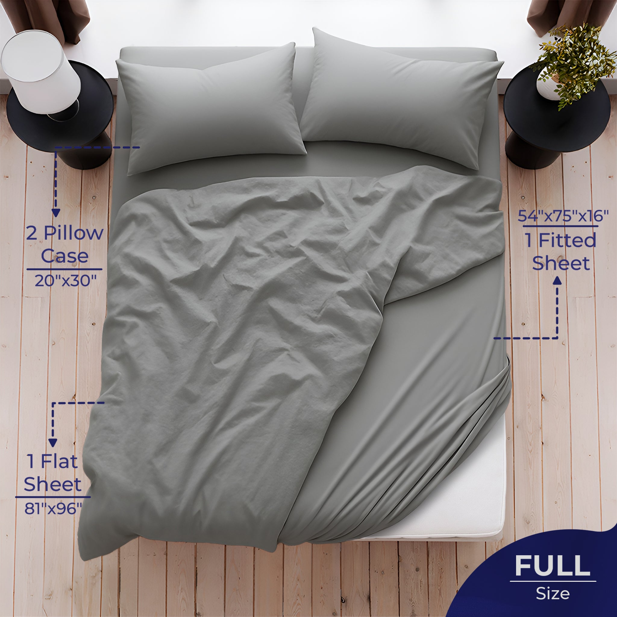 American Soft Linen Luxury 100% Cotton Sateen Weave Sheets Set - Premium Bed Sheet Sets