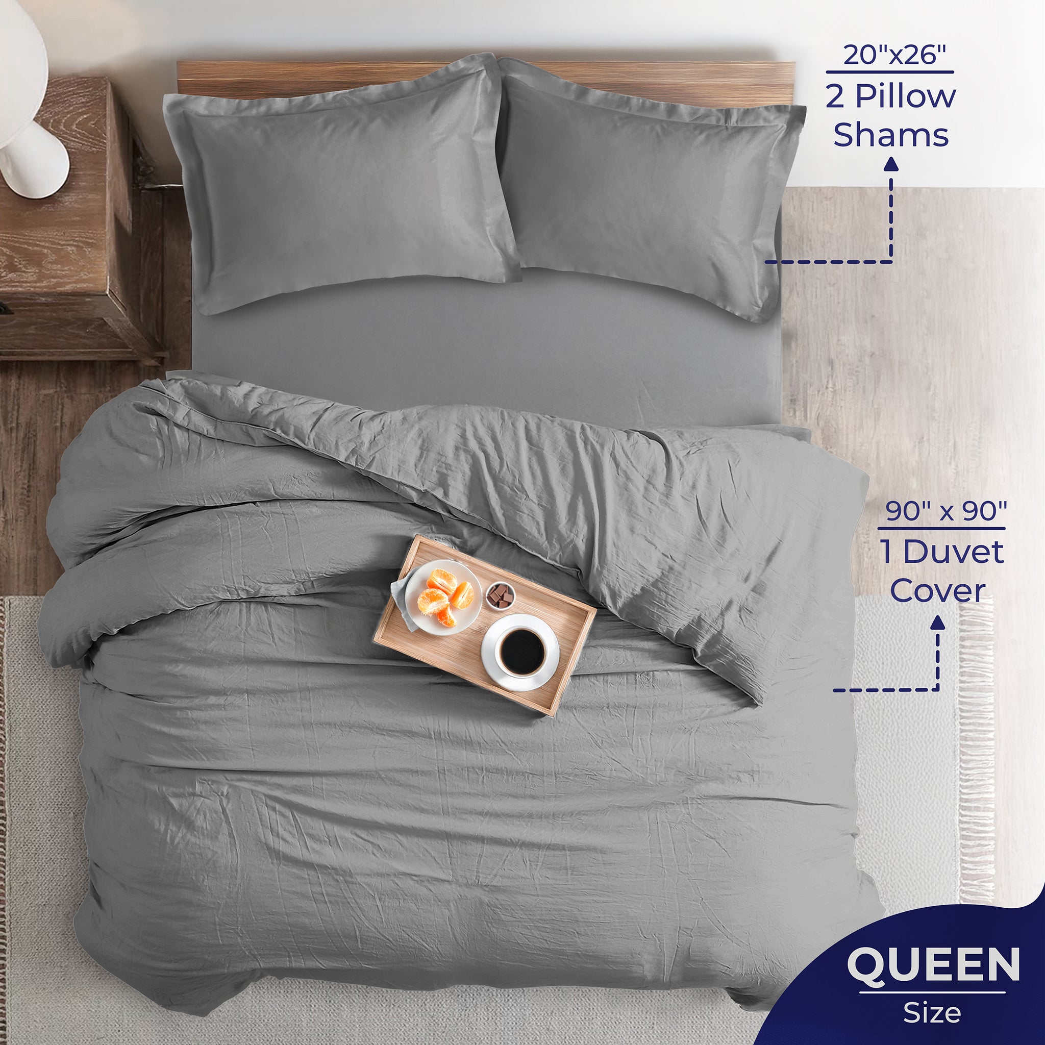 American Soft Linen Luxury 100% Cotton Sateen Weave Duvet Cover Set, Wholesale Bedding Sets