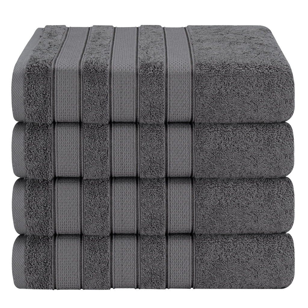 Salem 4 Piece 100% Cotton Luxury Turkish Bath Towel Sets