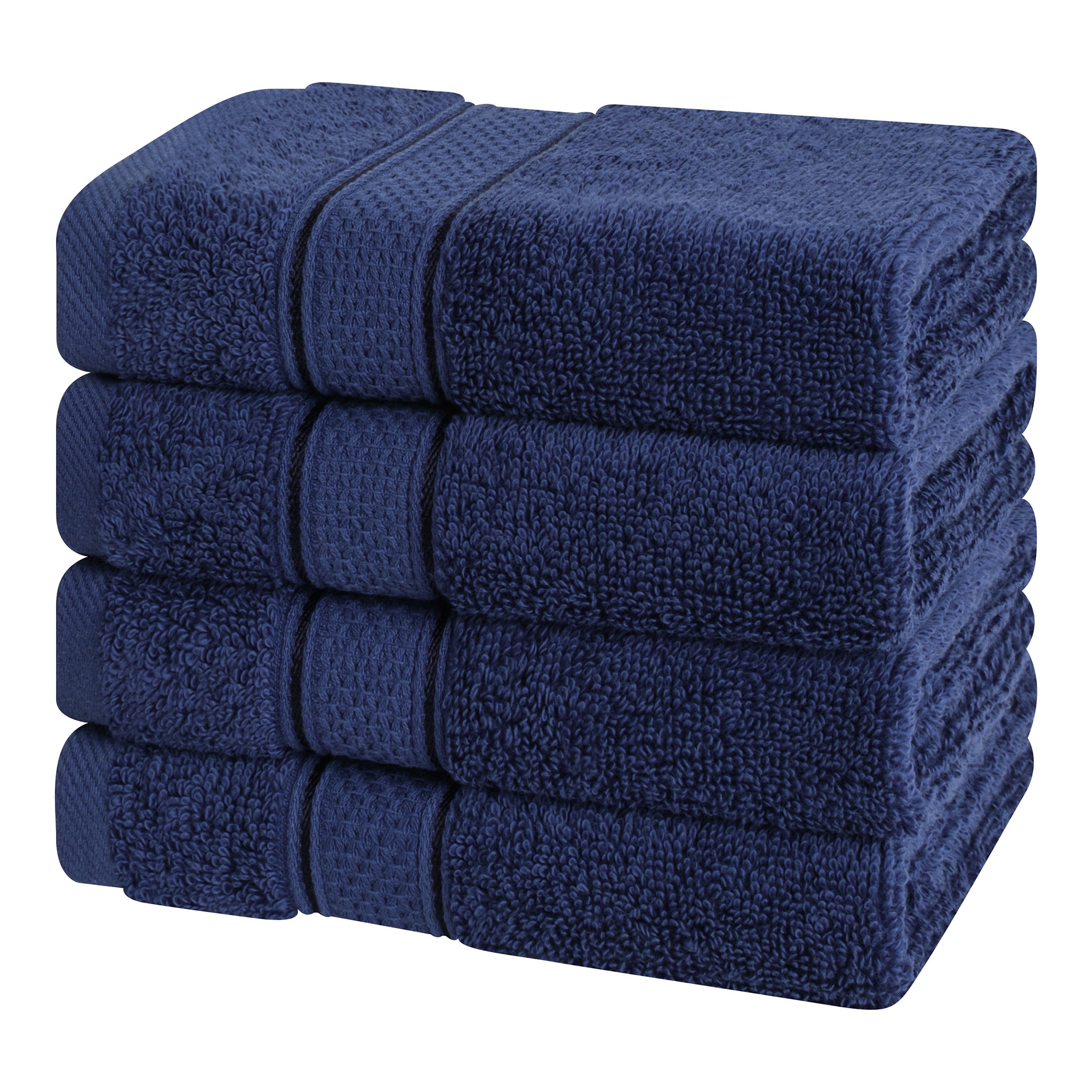 American Soft Linen 100% Cotton, Salem 4 Piece Washcloth Set for Bathroom and Kitchen