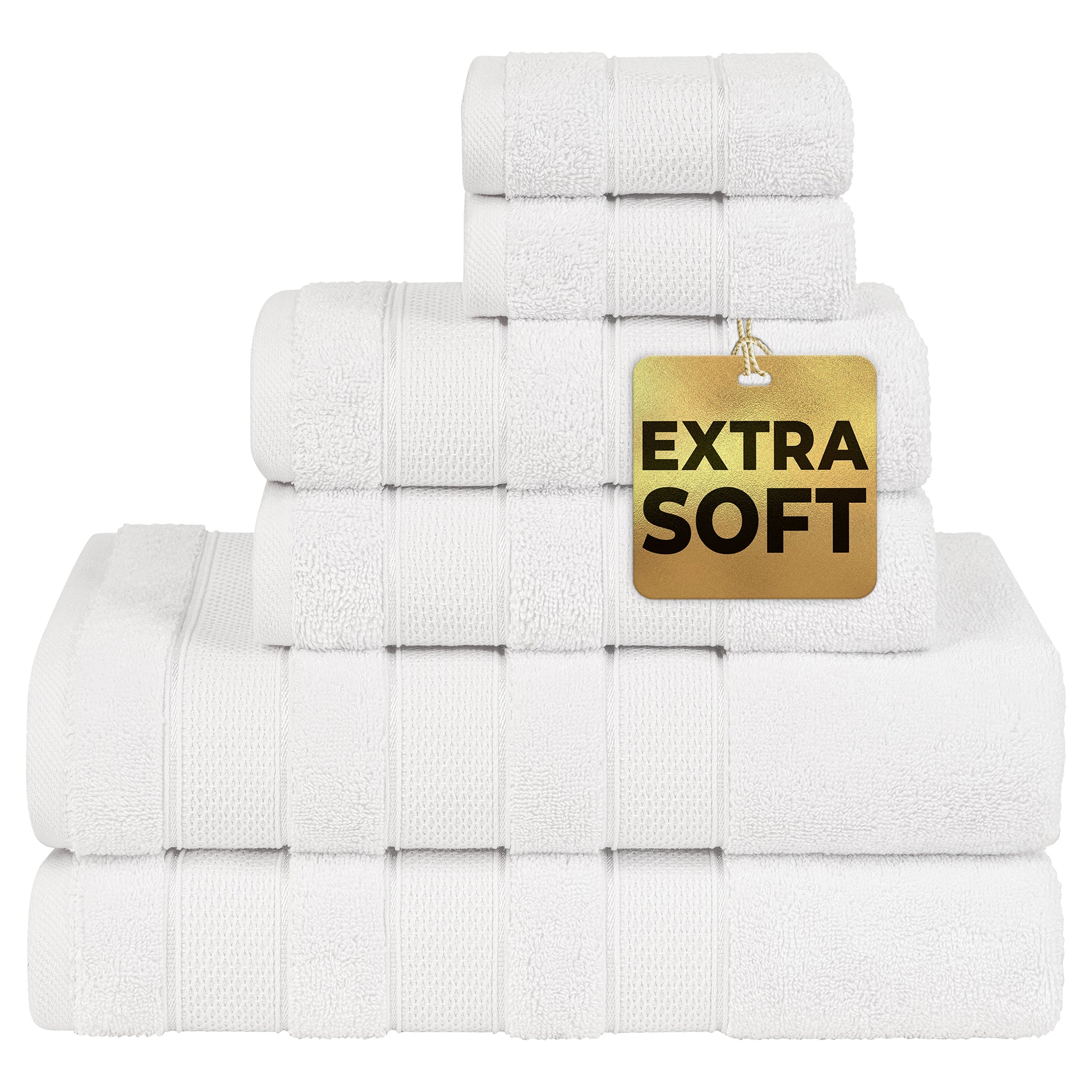 Salem 6 Piece 100% Cotton Luxury Bath Towel Set