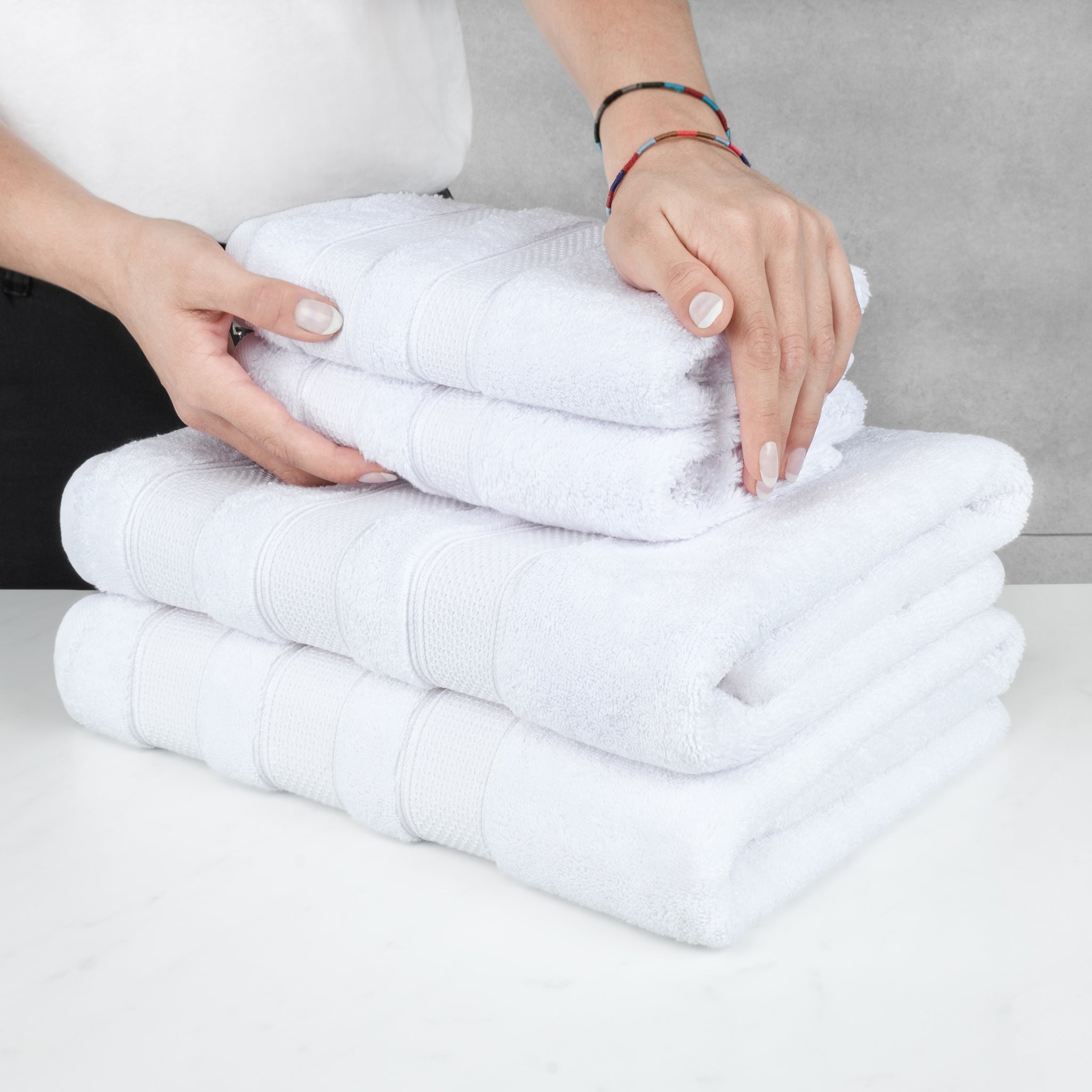 Salem 6 Piece 100% Cotton Luxury Bath Towel Set