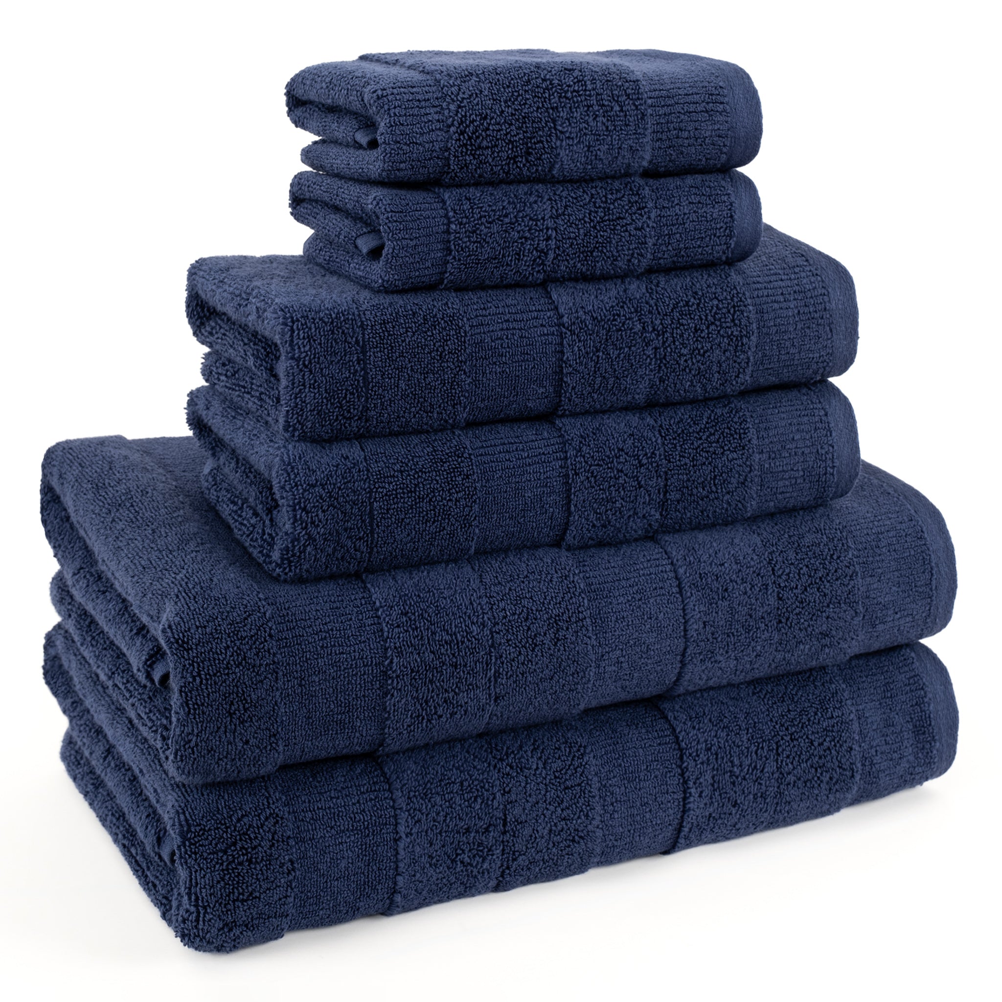 American Soft Linen Sense Collection 100% Micro Cotton Premium 6 Piece Towel Set, 600 GSM Ultra Soft and Plush Towels for Bathroom