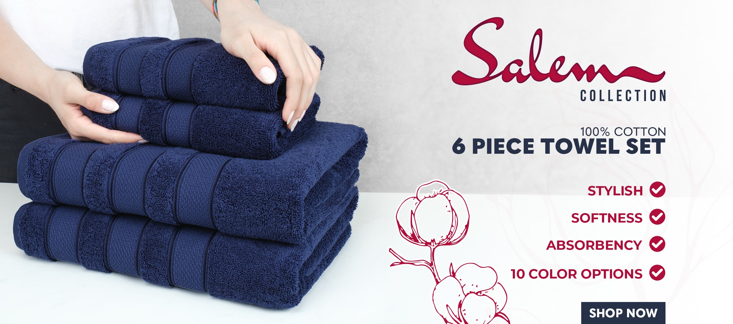 Salem Luxury Bath Towels