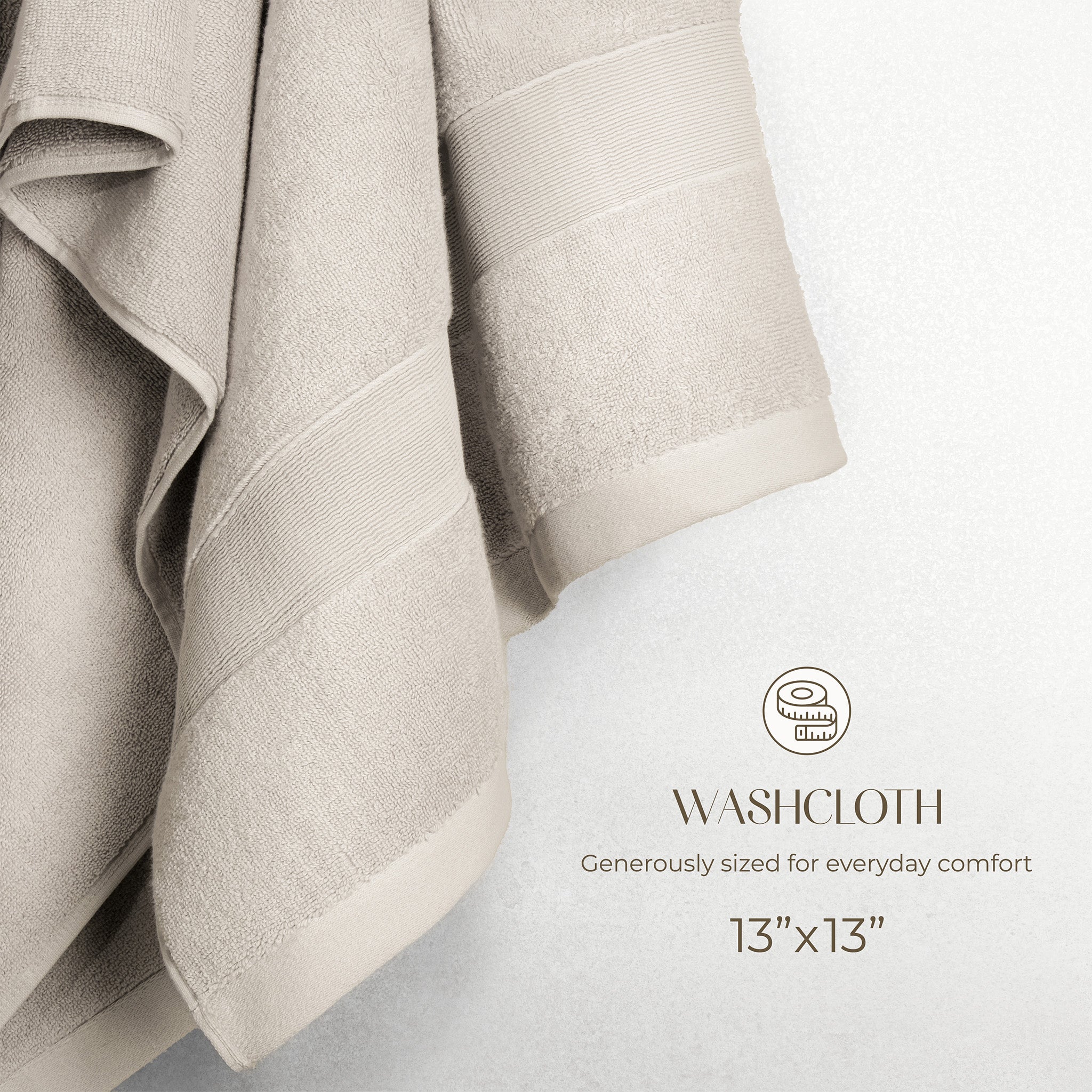 SIENA 4-Piece Turkish Cotton Luxury Washcloths Set – 700 GSM