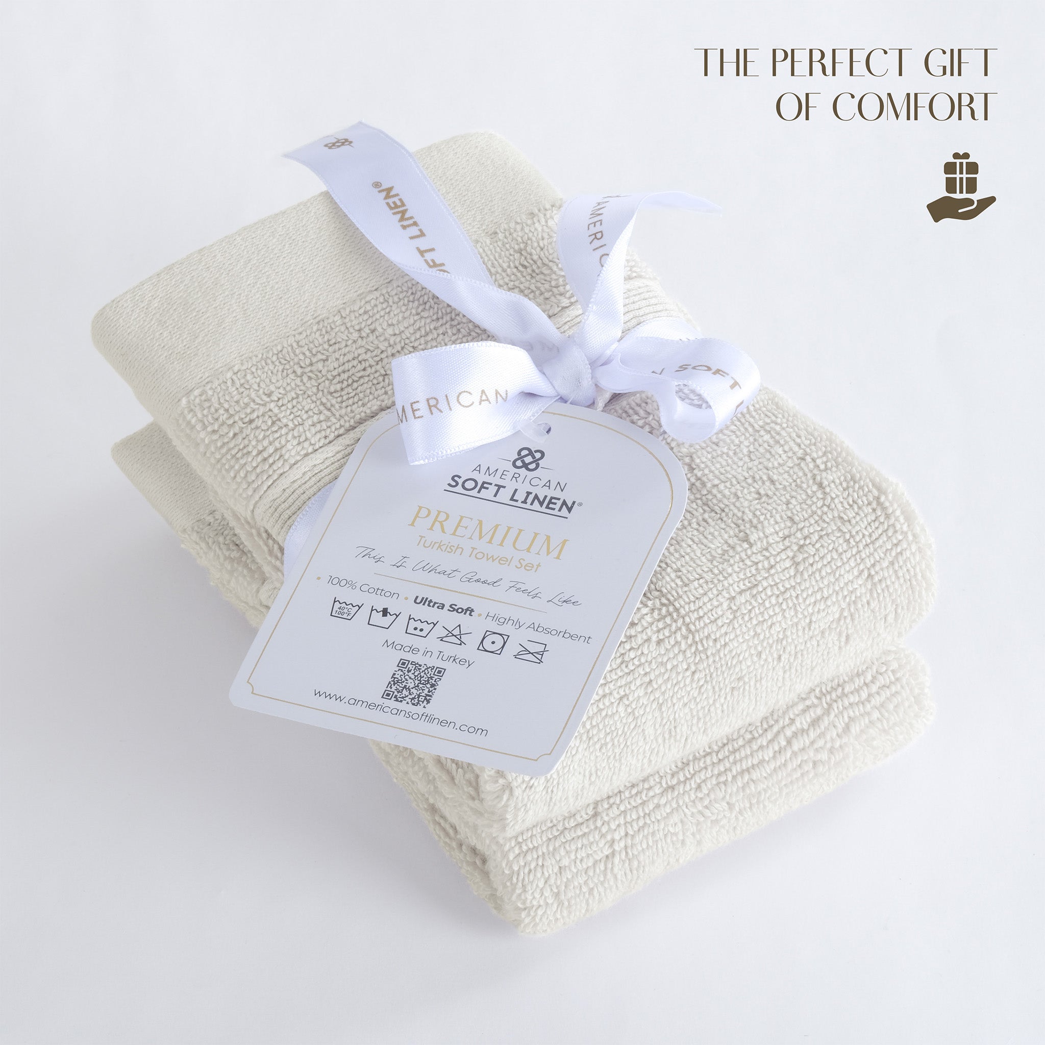 SIENA 4-Piece Turkish Cotton Luxury Washcloths Set – 700 GSM