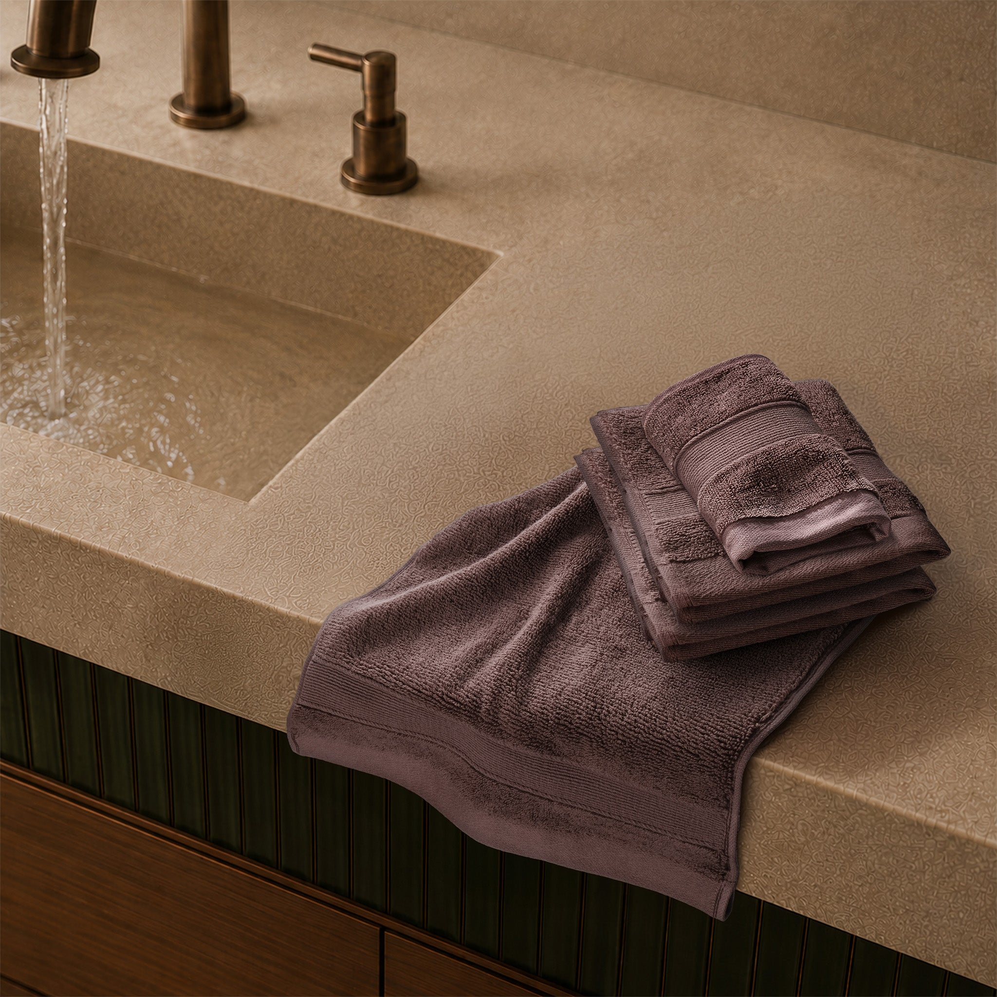 SIENA 4-Piece Turkish Cotton Luxury Washcloths Set – 700 GSM