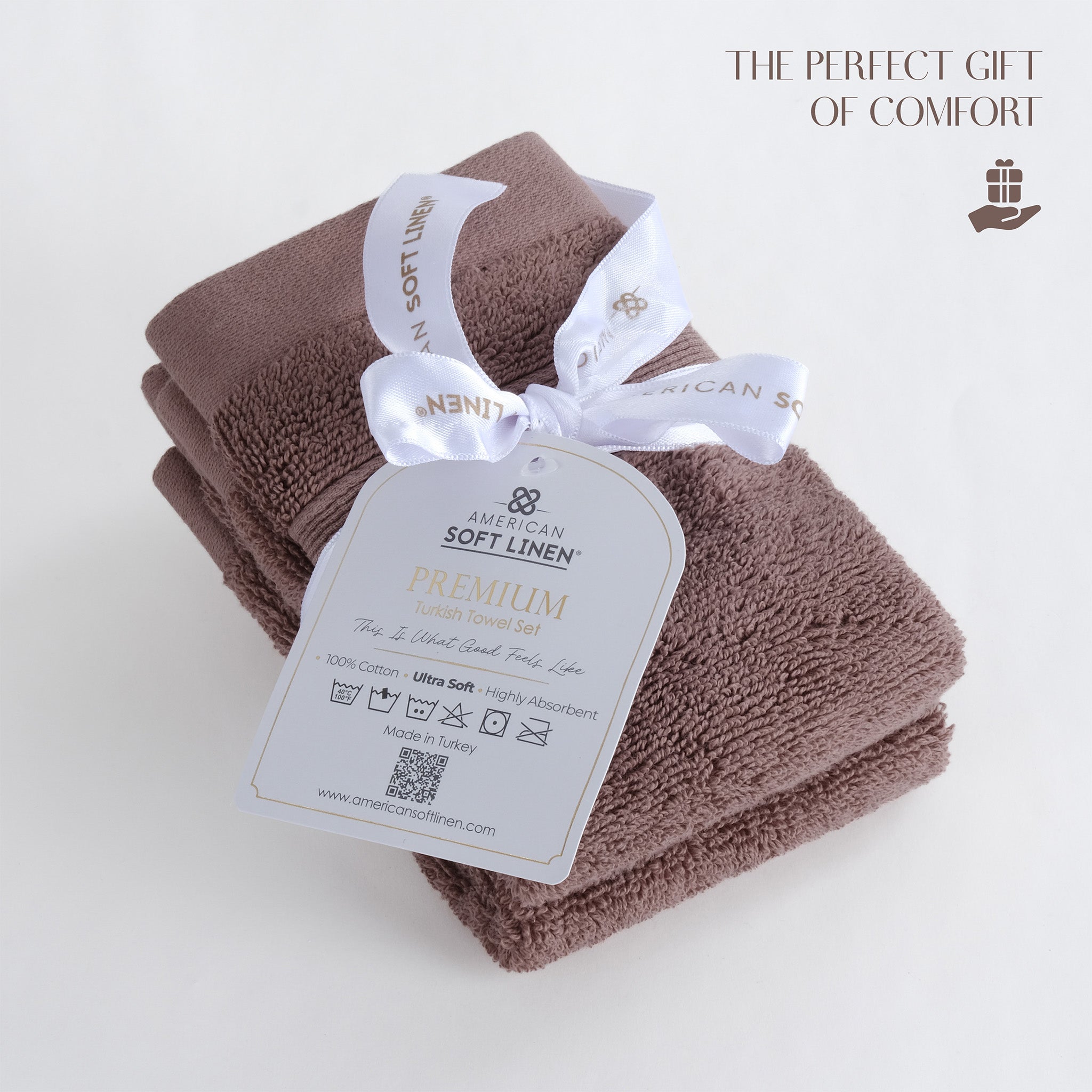SIENA 4-Piece Turkish Cotton Luxury Washcloths Set – 700 GSM