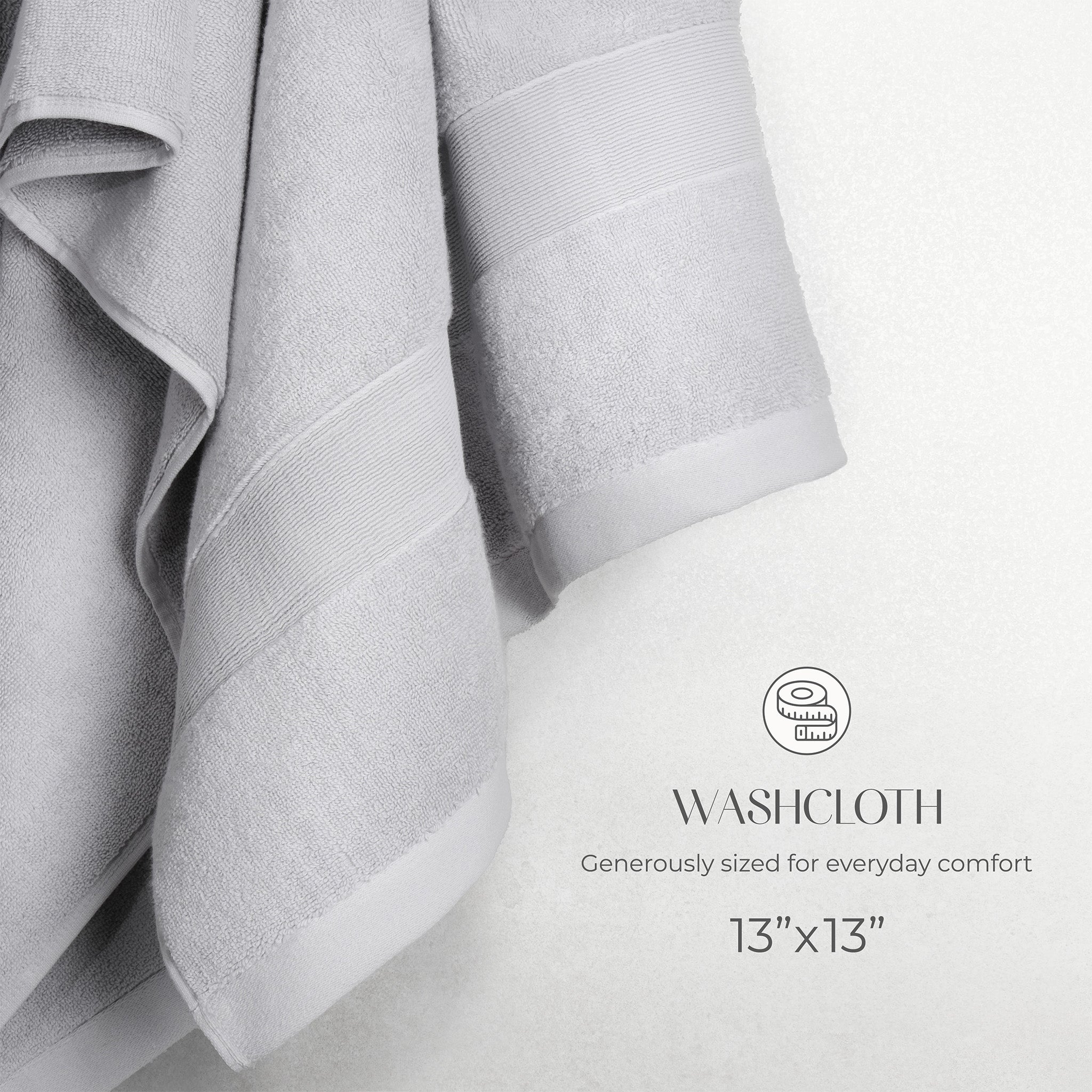 SIENA 4-Piece Turkish Cotton Luxury Washcloths Set – 700 GSM