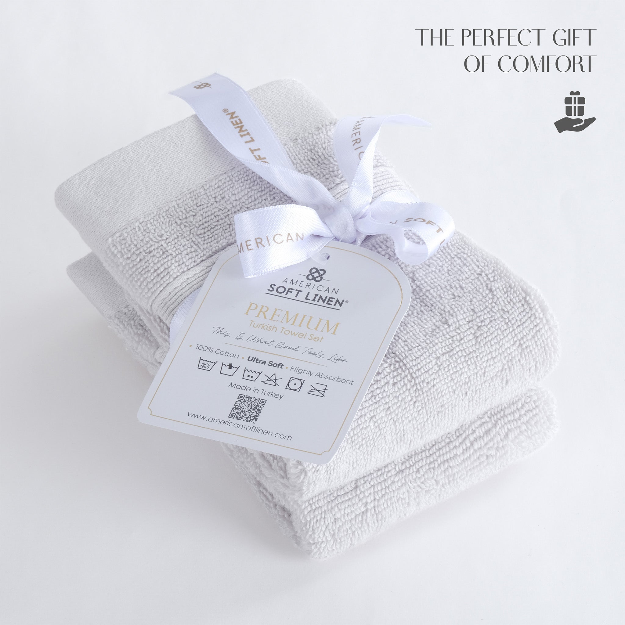 SIENA 4-Piece Turkish Cotton Luxury Washcloths Set – 700 GSM