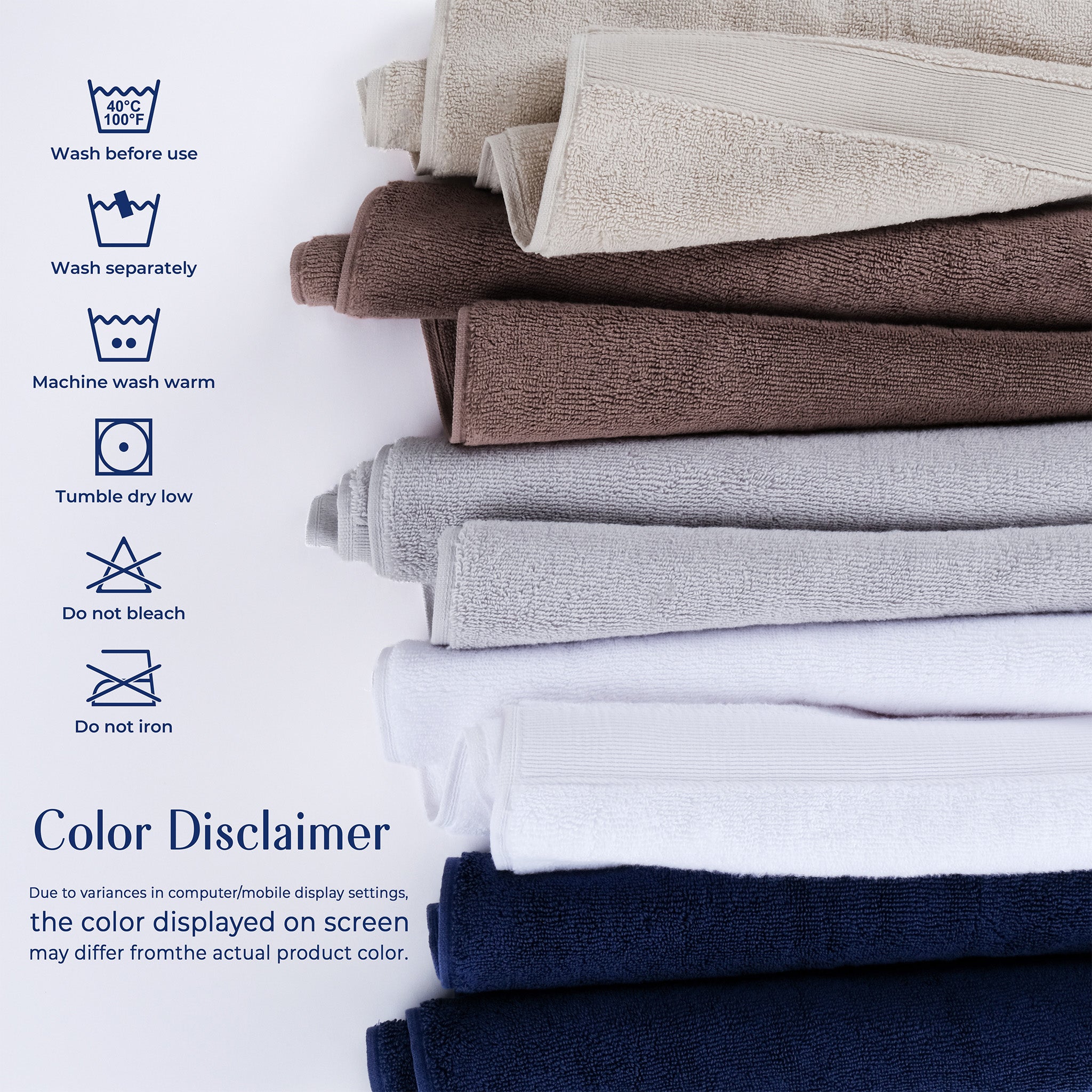 SIENA 4-Piece Turkish Cotton Luxury Washcloths Set – 700 GSM