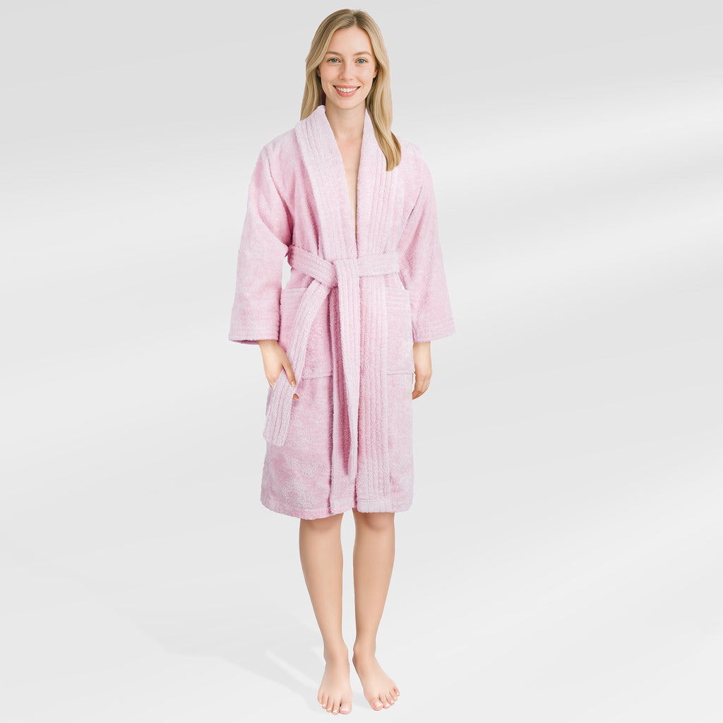 American Soft Linen Luxury Women’s 100% Cotton Turkish Bathrobe – Quick Dry, Soft, Absorbent & Lightweight
