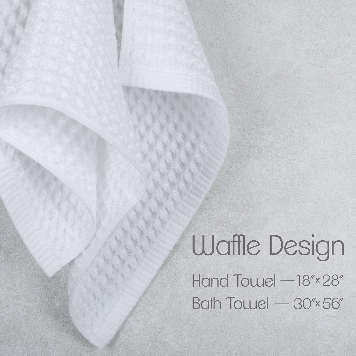 American Soft Linen 100% Cotton Waffle 3 Piece Turkish Towels Set