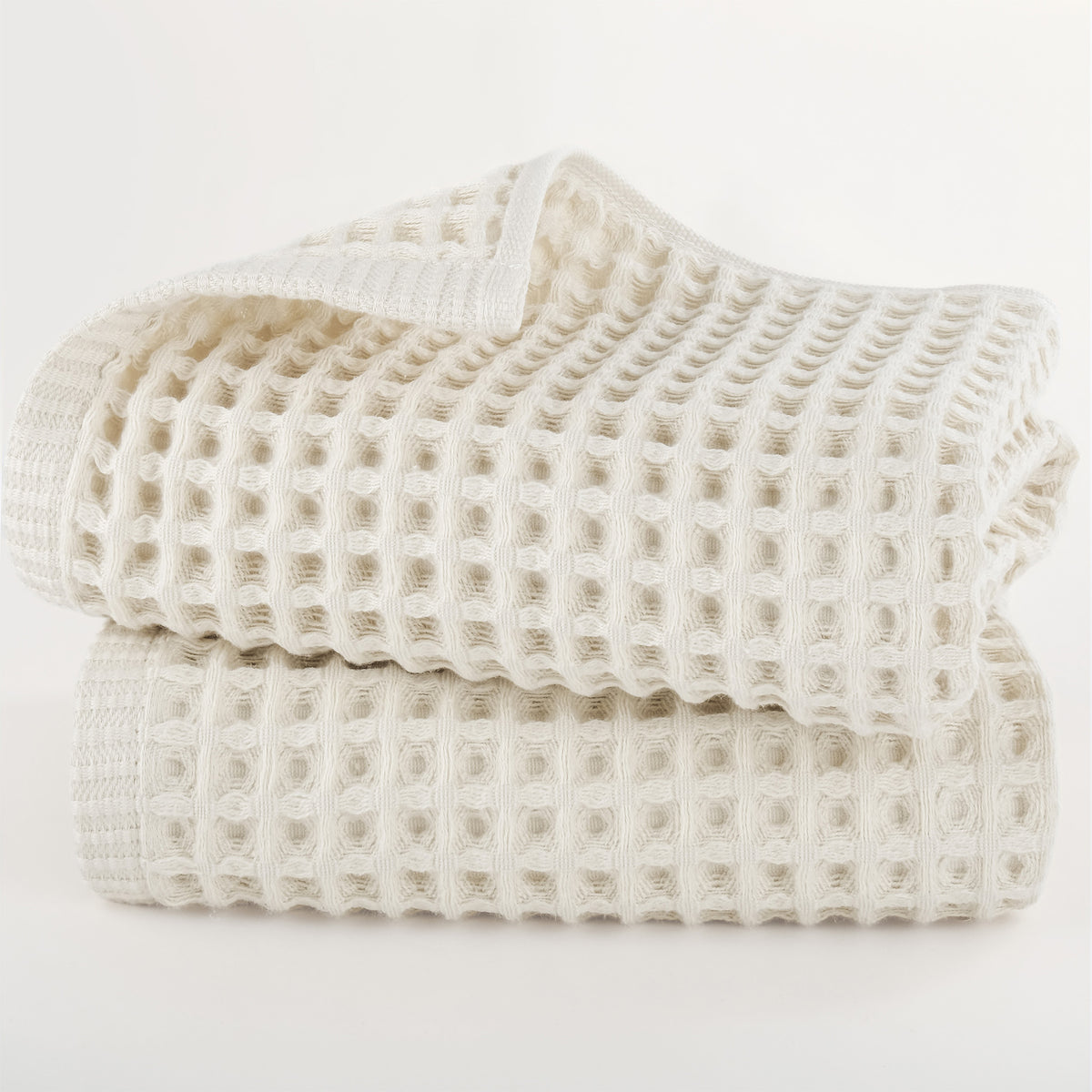 American Soft Linen 100% Cotton Waffle Hand Towels 2 Pack