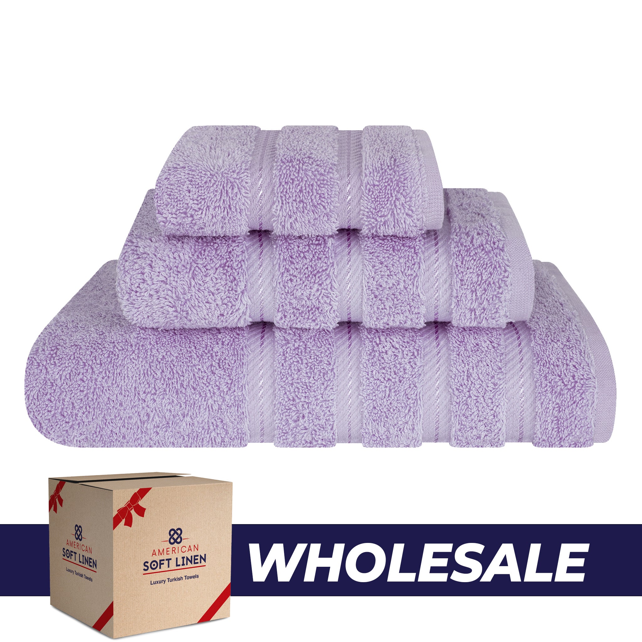American Soft Linen 3 Piece Luxury Hotel Towel Set 20 set case pack electric-lilac-0